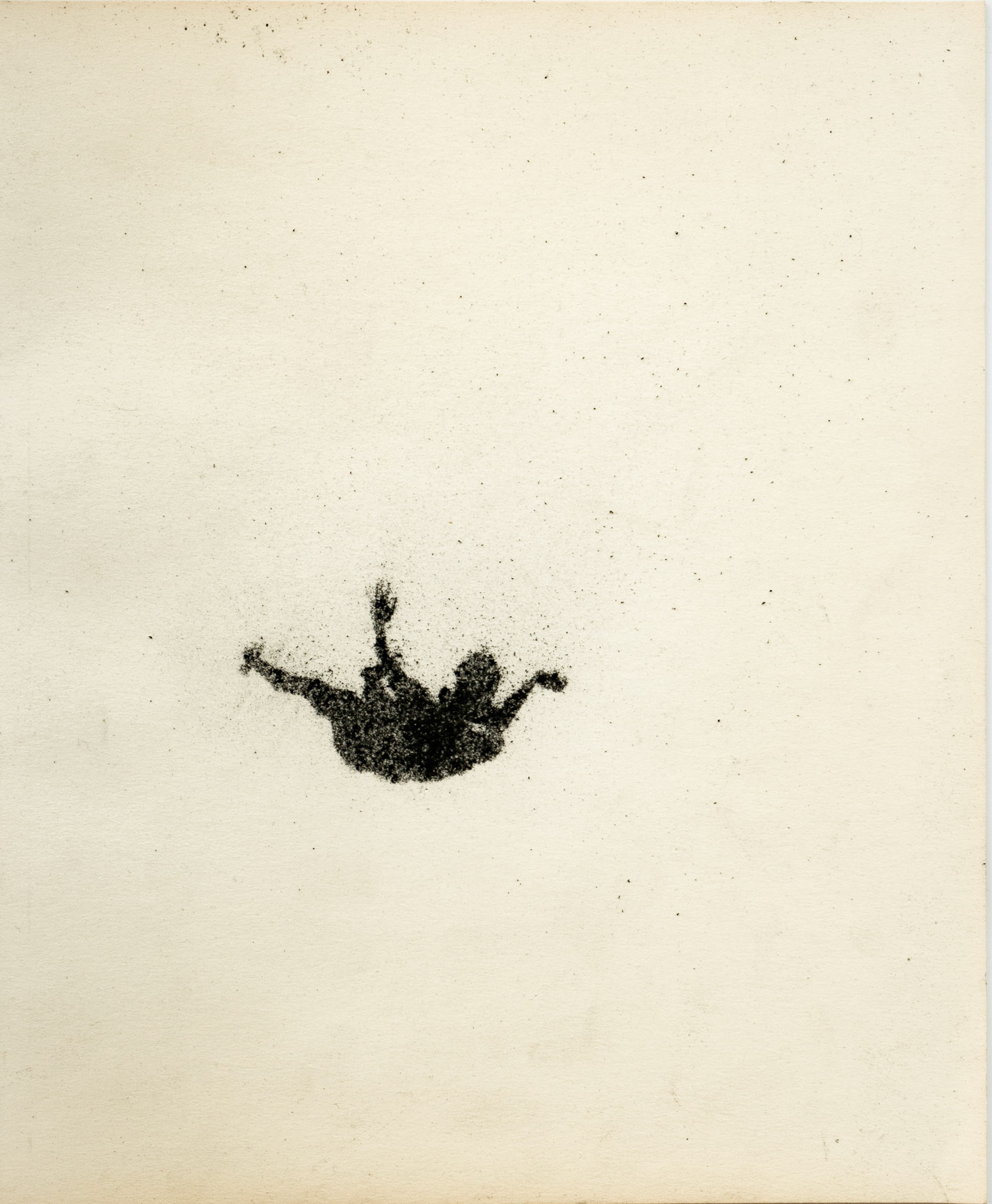Untitled, graphite(powder) on paper, 23,9 x 20 cm, 2020