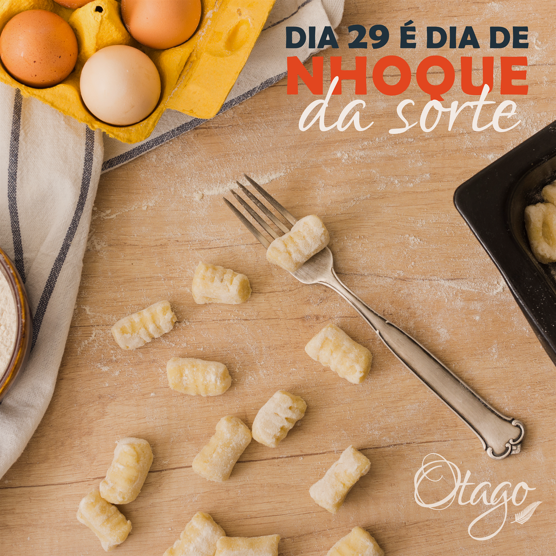 Dia 29 é dia de Nhoque da sorte🍀! ⠀⠀⠀⠀⠀⠀⠀⠀⠀ Simpatia famosa no Brasil, ela garante que, quem comer em pé as sete primeiras unidades de um nhoque no dia 29, pode fazer um pedido para cada massa ingerida. E não podemos nos esquecer da nota ou moeda, de qualquer valor, que deve estar embaixo do prato. ⠀⠀⠀⠀⠀⠀⠀⠀⠀ O nosso nhoque além de trazer fortuna é especial pois é feito artesanalmente com ingredientes selecionados pelo nosso chef Munir👨🍳. No prato especial de hoje, você pode escolher o seu tipo de molho favorito para o nhoque (aos queijos ou ao molho de carne de panela), além de uma salada e uma sobremesa. ⠀⠀⠀⠀⠀⠀⠀⠀⠀ Para fazer seu pedido é só clicar no link da nossa bio! ⠀⠀⠀⠀⠀⠀⠀⠀⠀⠀⠀⠀⠀⠀⠀⠀⠀ Lembrando nosso horário de funcionamento: • Almoço: 11:30h às 14:30h ⠀⠀⠀⠀⠀⠀⠀⠀⠀ Esperamos que gostem 😋 ⠀⠀⠀⠀⠀⠀⠀⠀⠀ #otago #otagogastro #restaurantebomfim #fiqueemcasa #deliveryportoalegre #bomdobomfim #nhoquedasorte