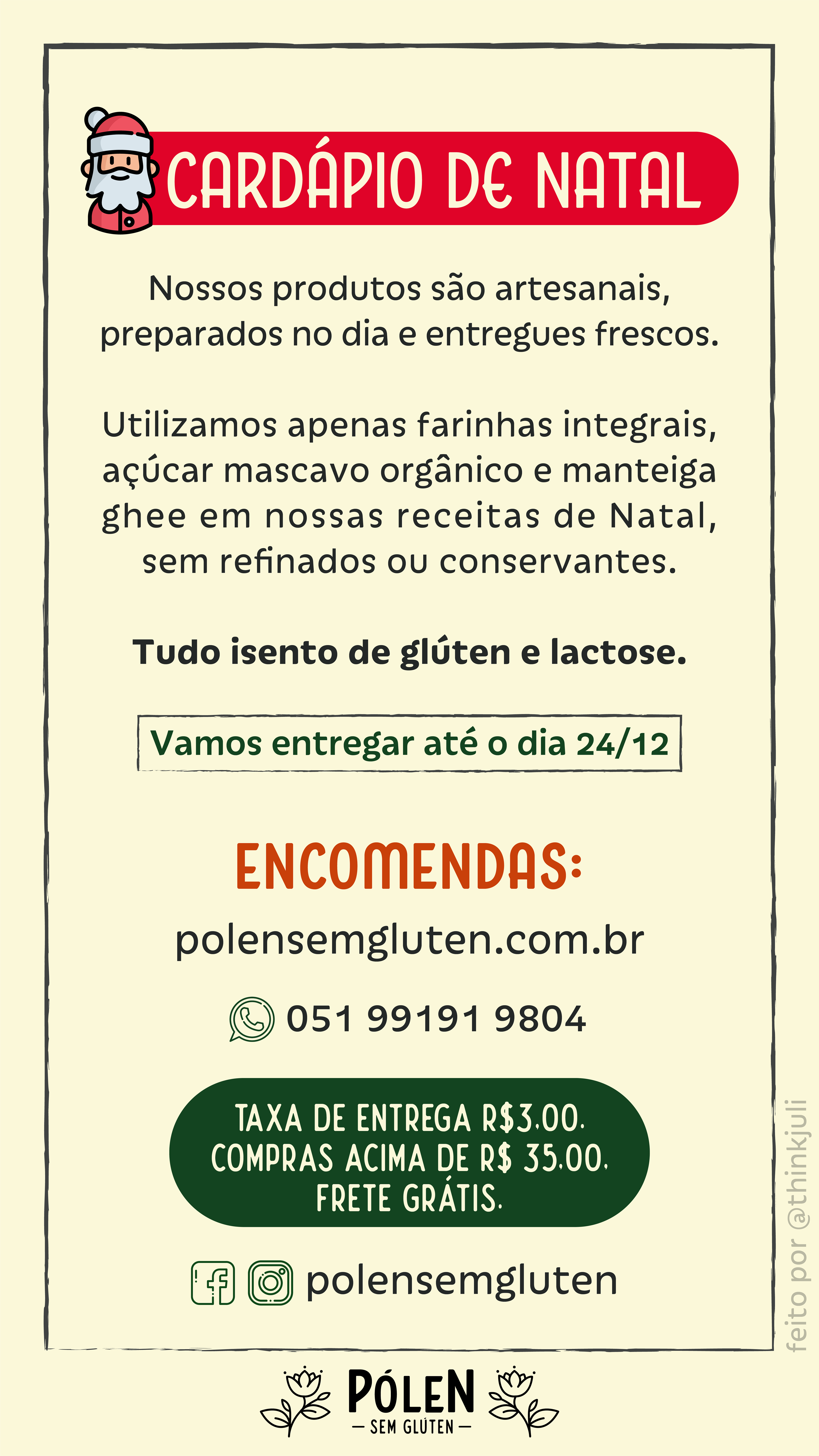 Cardápio de natal