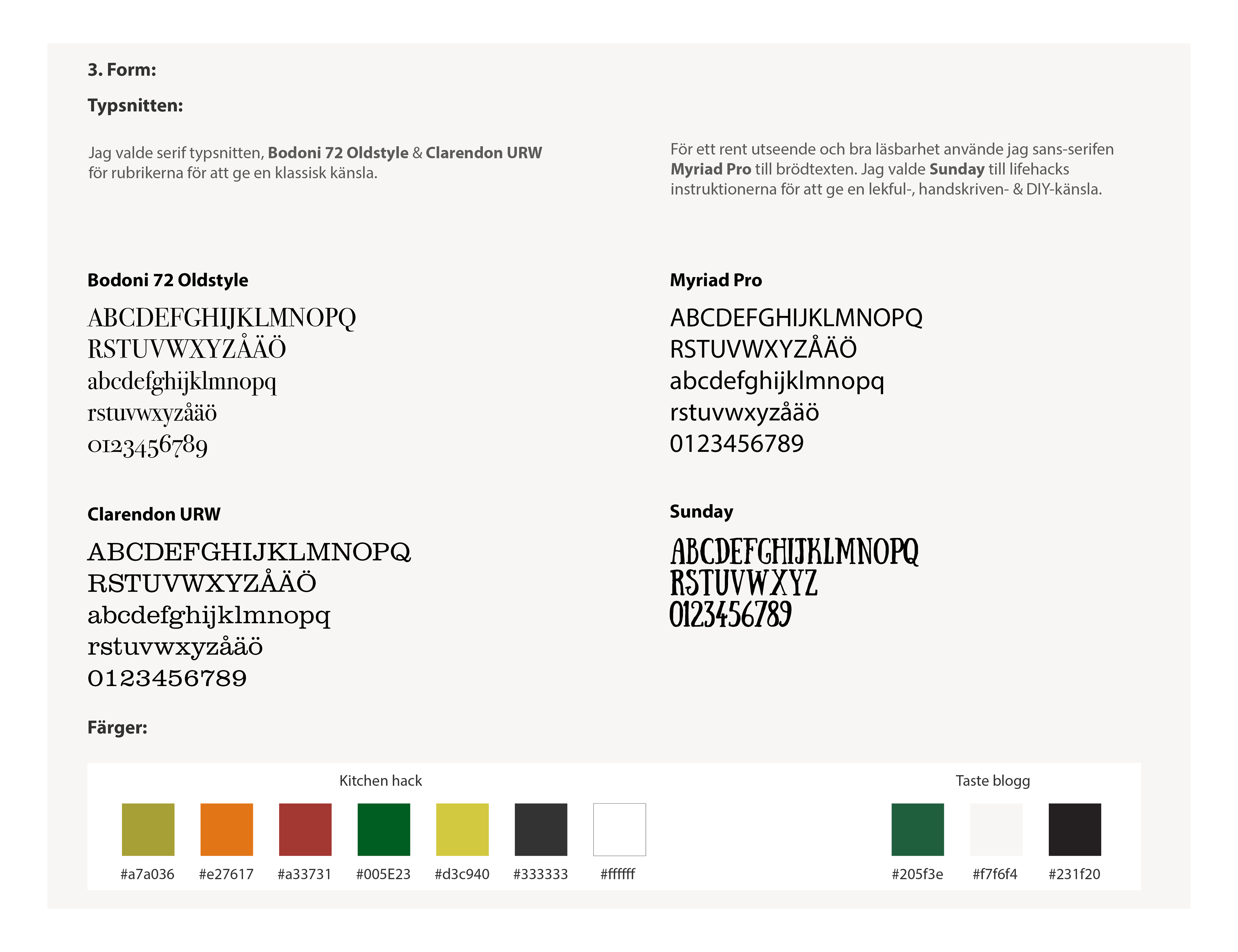 Typography & Colors