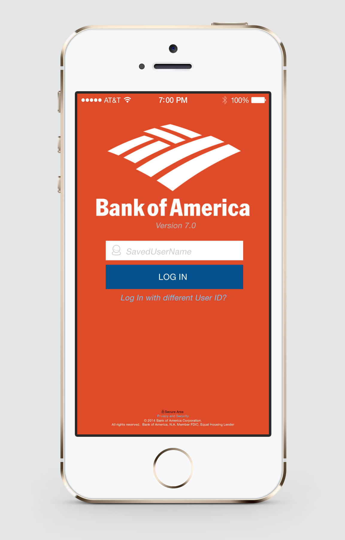 where is my bank of america app