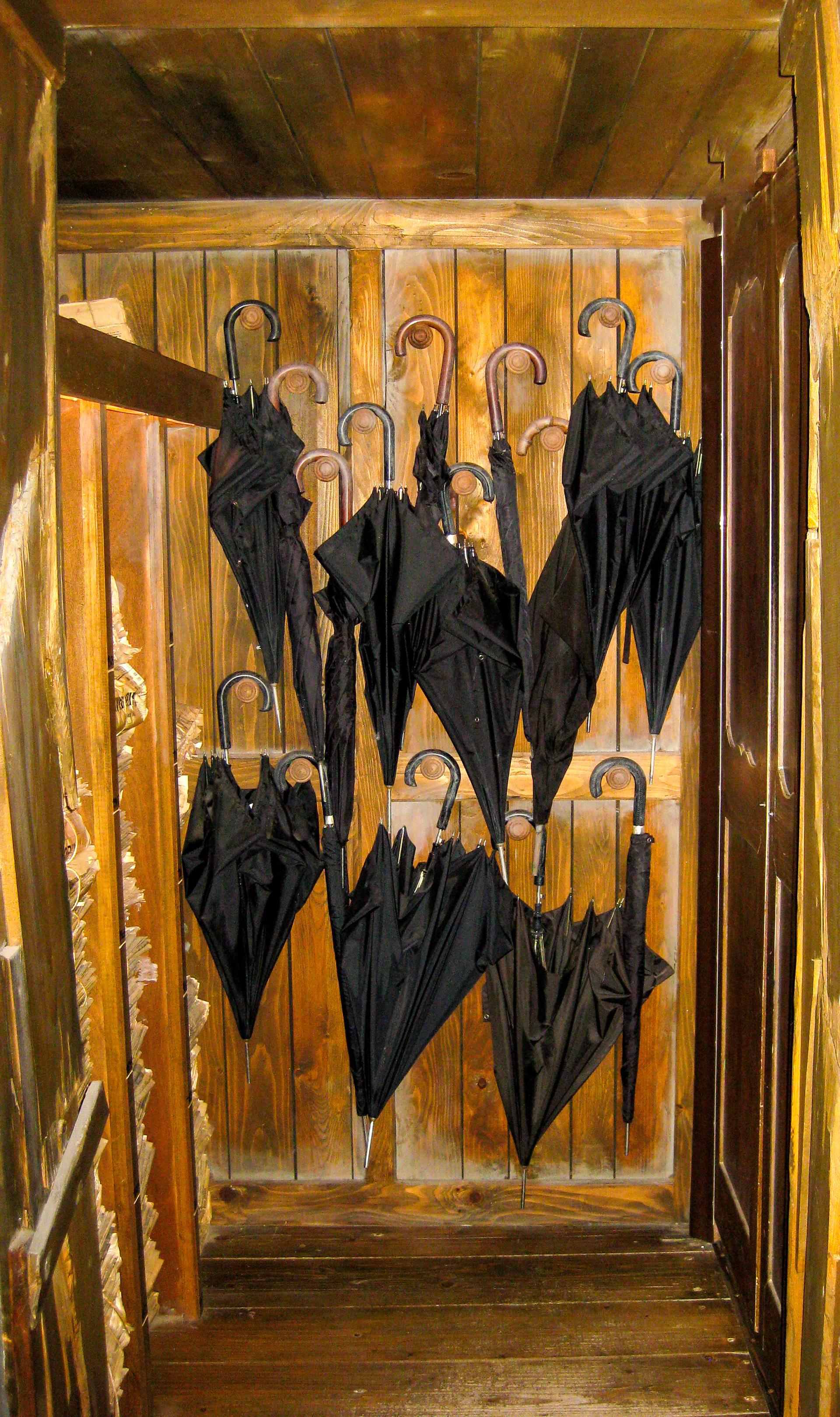 Composed. Erik Satie's Umbrellas. Honfleur, France. ©2010, Corey Sandler