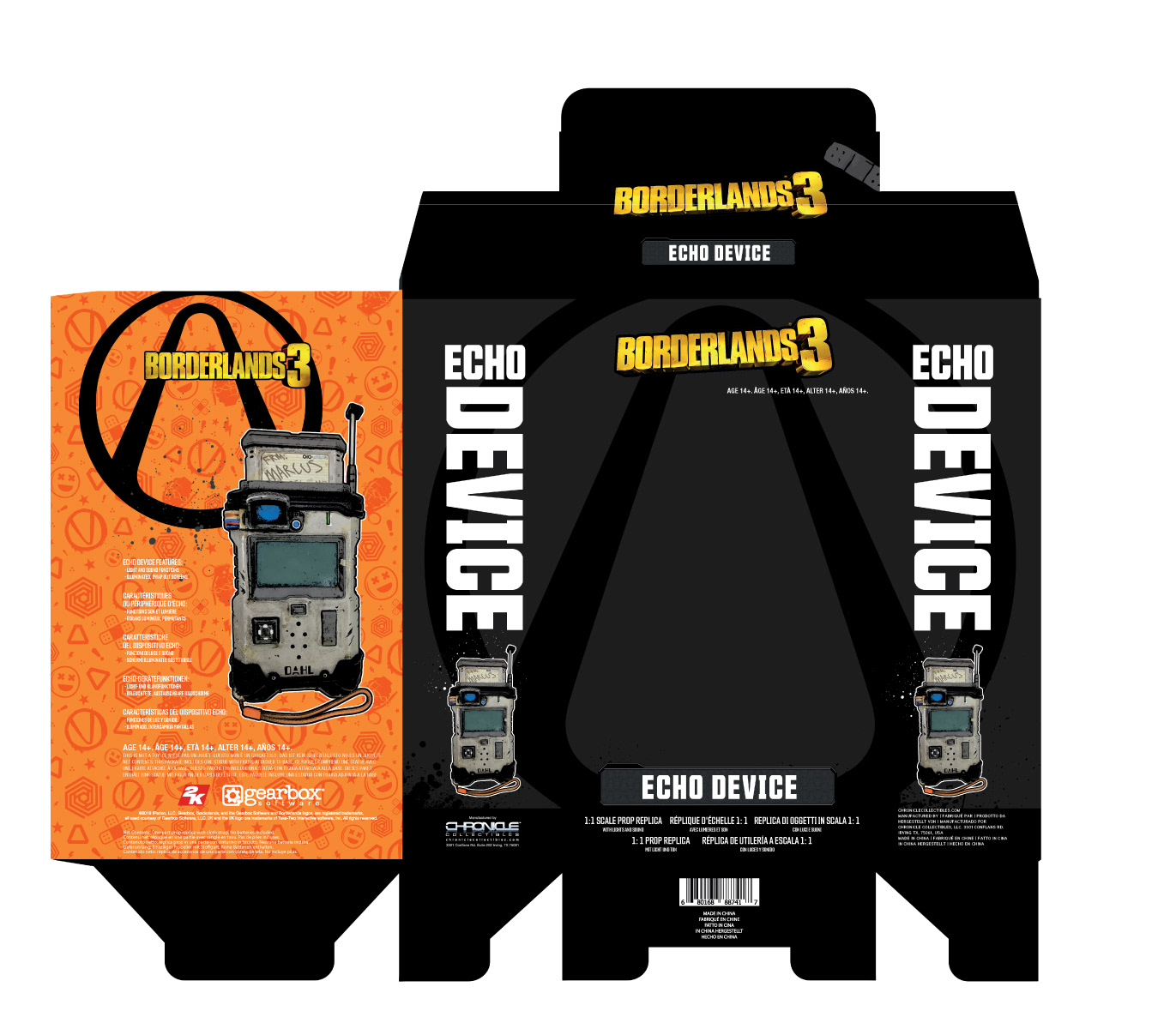 Packaging (using licensor assets)