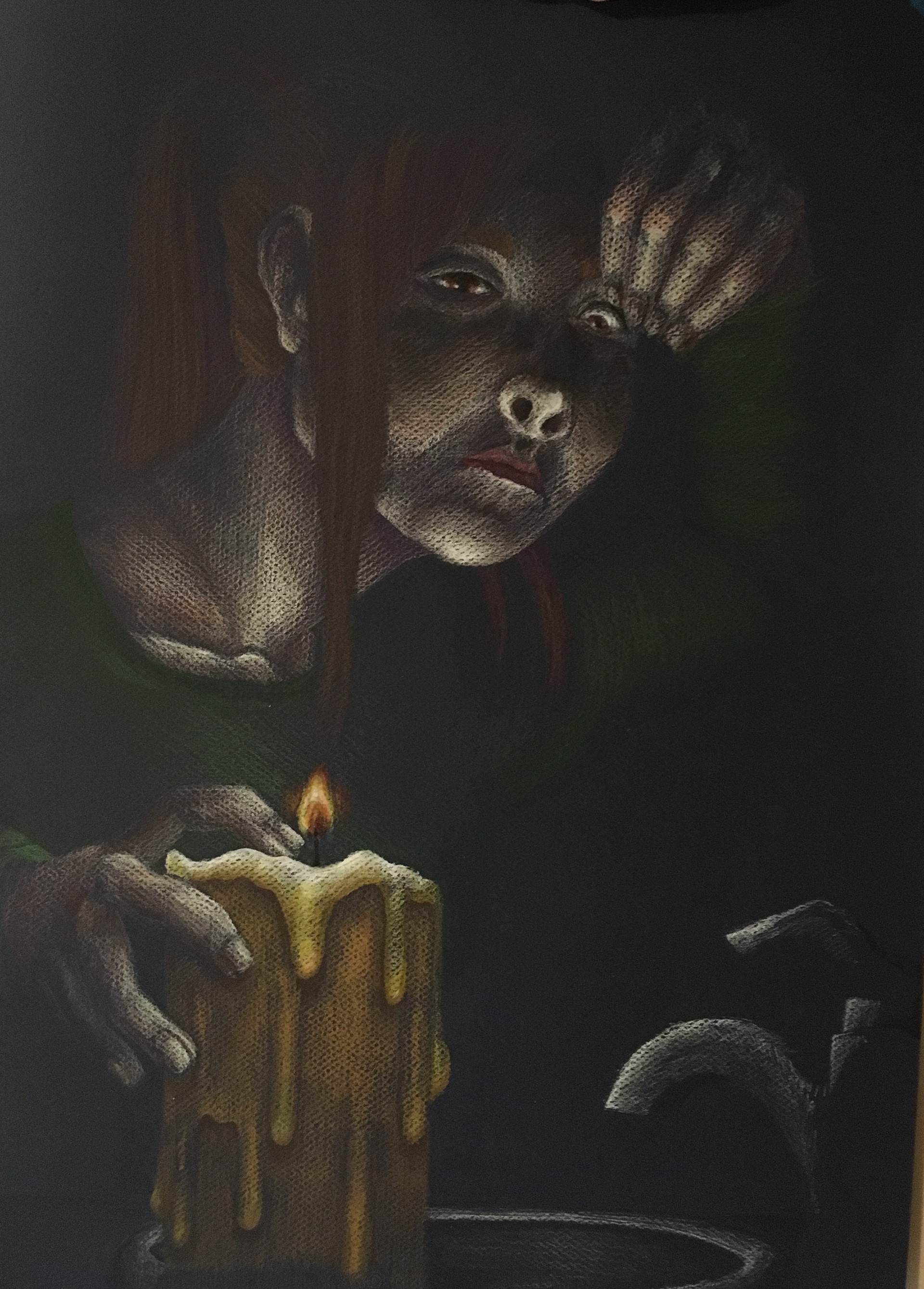 Kaylee Smith, Feel The Burn, Drawing & Illustration, Brecksville Broadview Hts High School, Educator: Andrew Hansen, Grade 12,  Honorable Mention