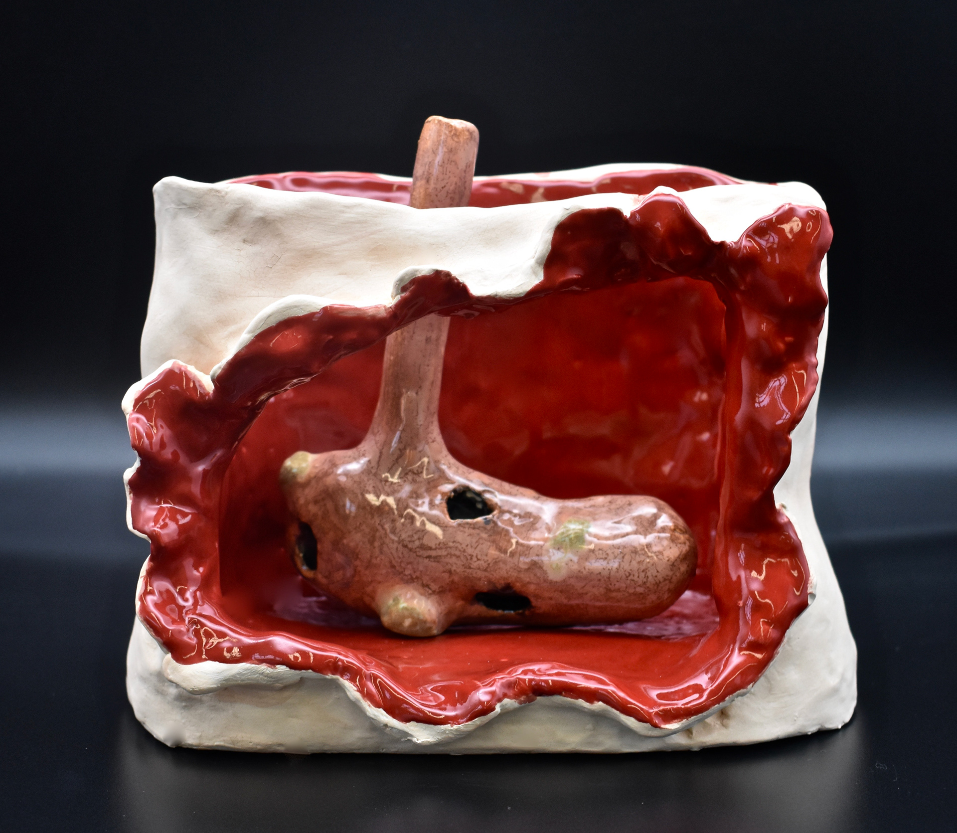 Lilly Catney, Purging 'til Perfection, Ceramics & Glass, Chagrin Falls High School, Educator: Libby Harrold, Grade 12,  Honorable Mention