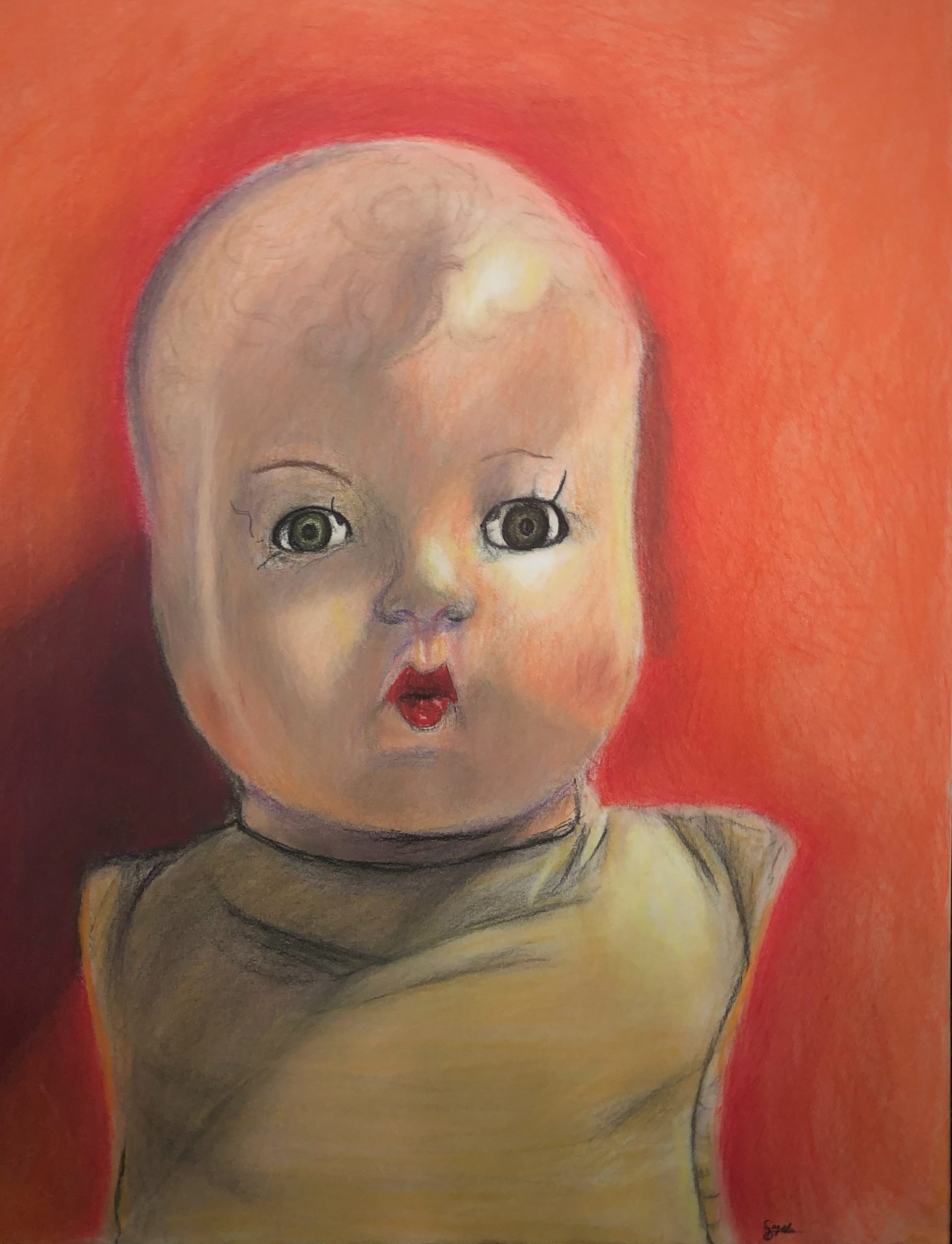 Maddie Smith, Conflicted, Drawing & Illustration, Excel TECC- Studio Art and Design, Educator: Dan Whitely, Grade 11,  Honorable Mention