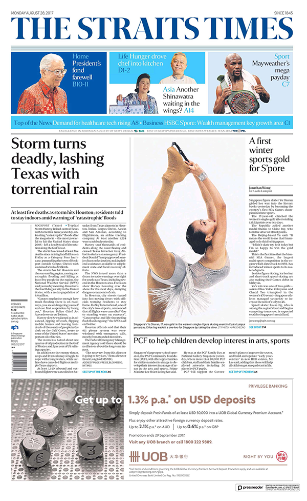 pix Straits Times Newspaper lacava design the straits times