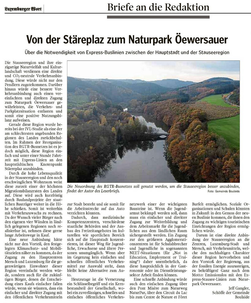 Lieserbréif aus dem Wort vum 8. Mee 2020