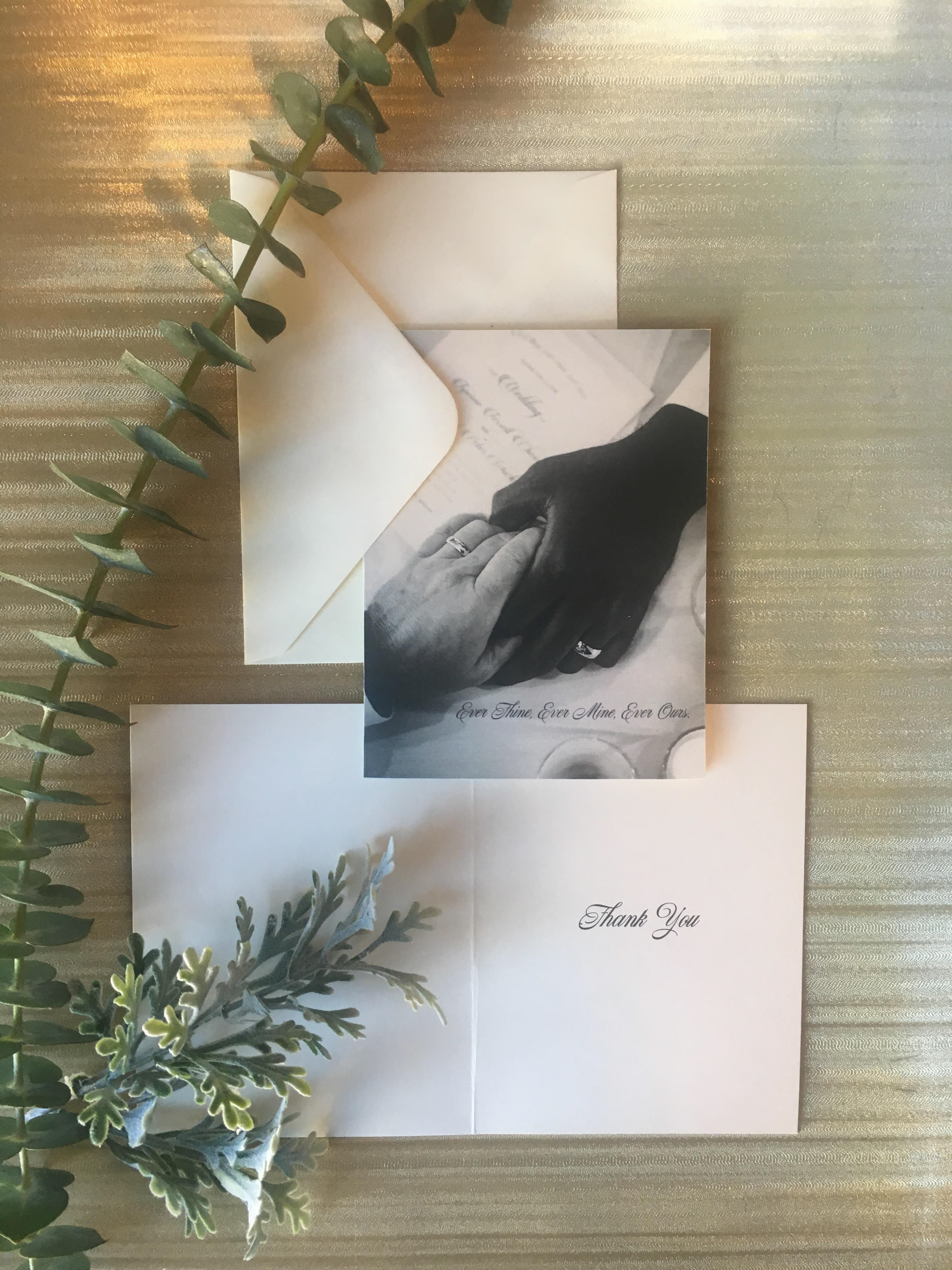 Single-Fold Thank You Card