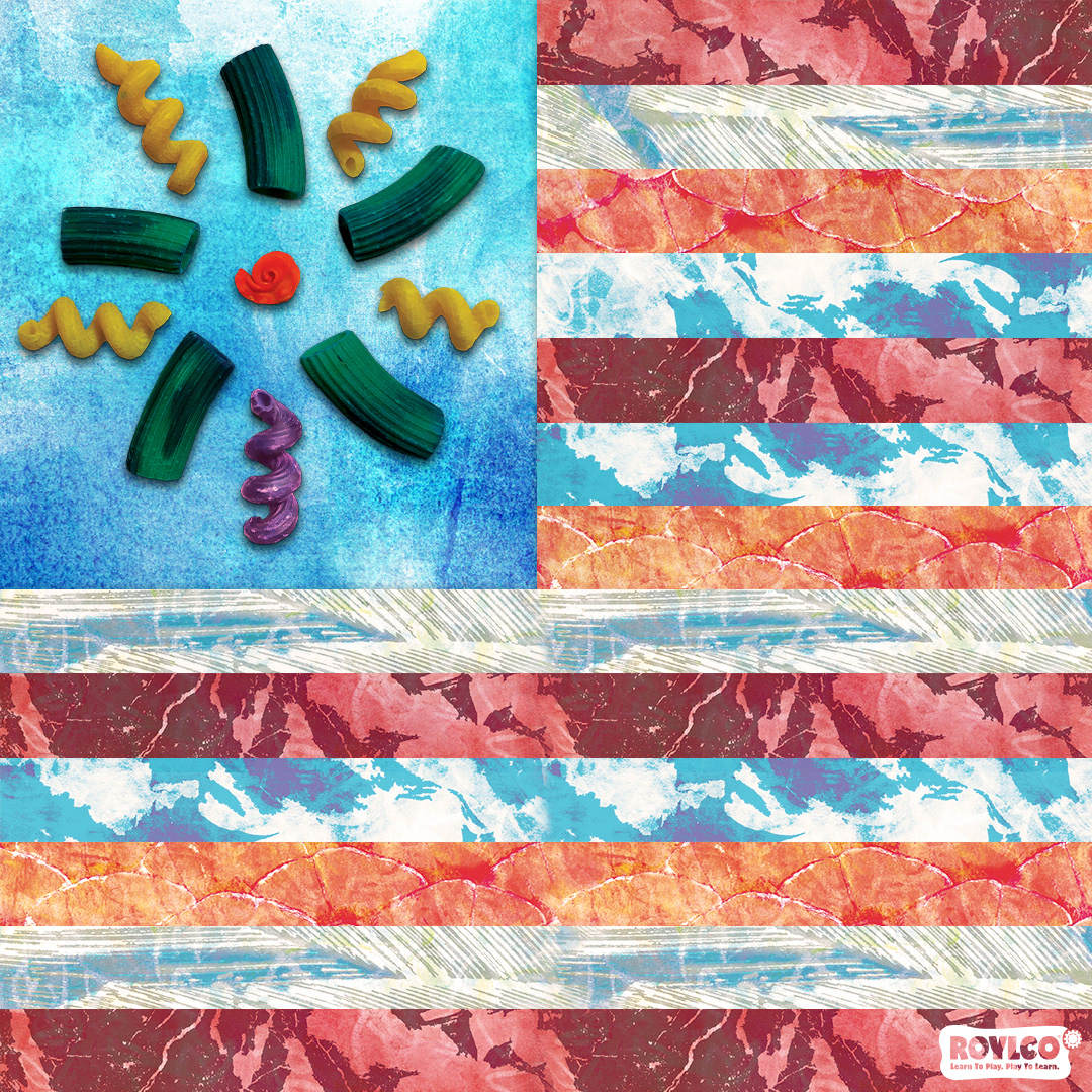 July 4th, Roylco FB Post. Media: Crafty Strips, Art-A-Roni, Adobe Photoshop. 2019