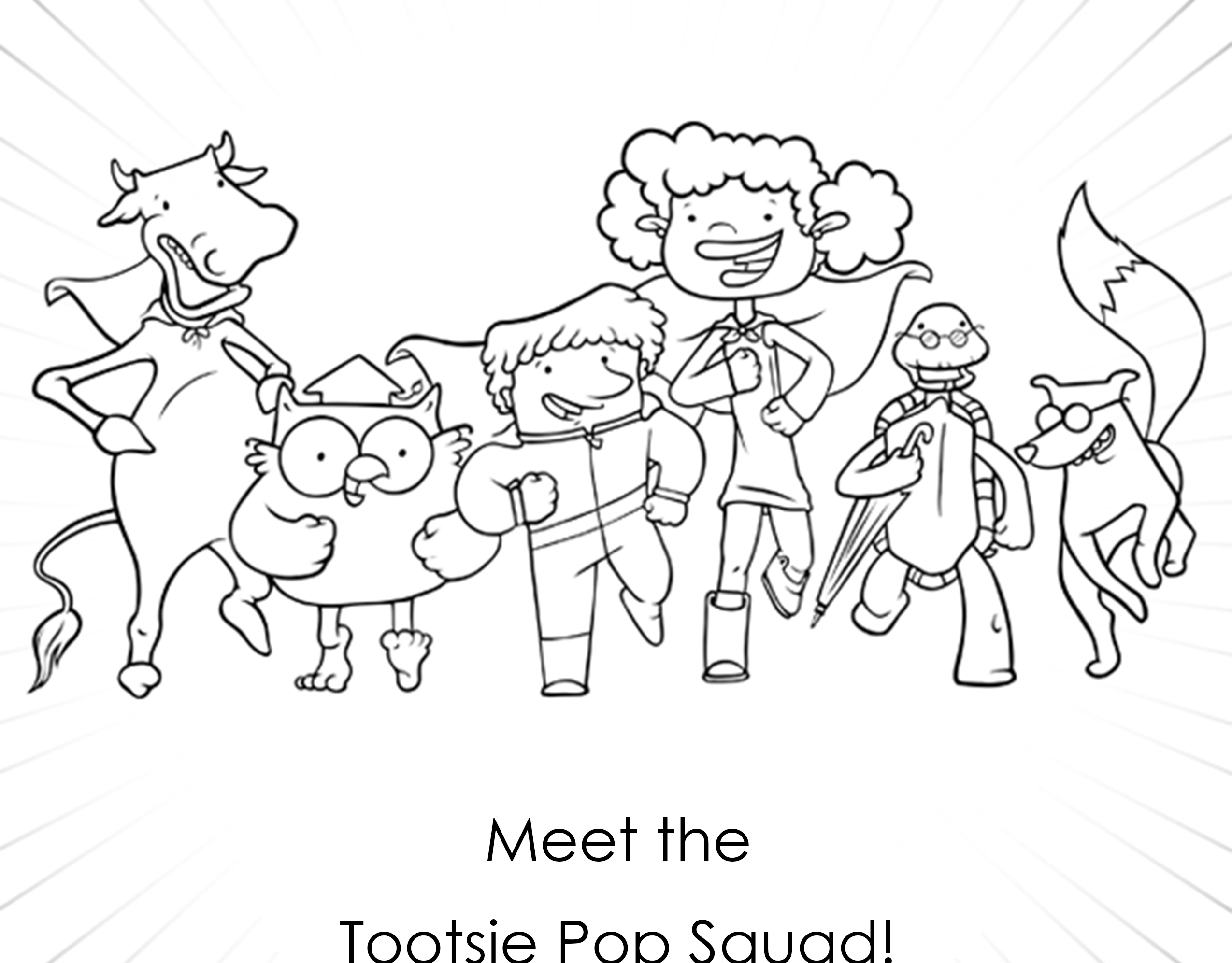 Tootsie Roll Logo Page Coloring Pages