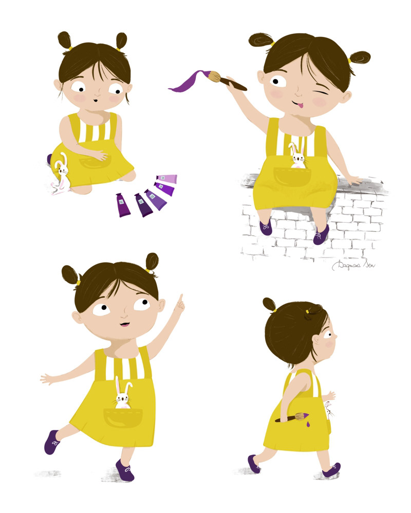 I PAINT PURPLE - character design