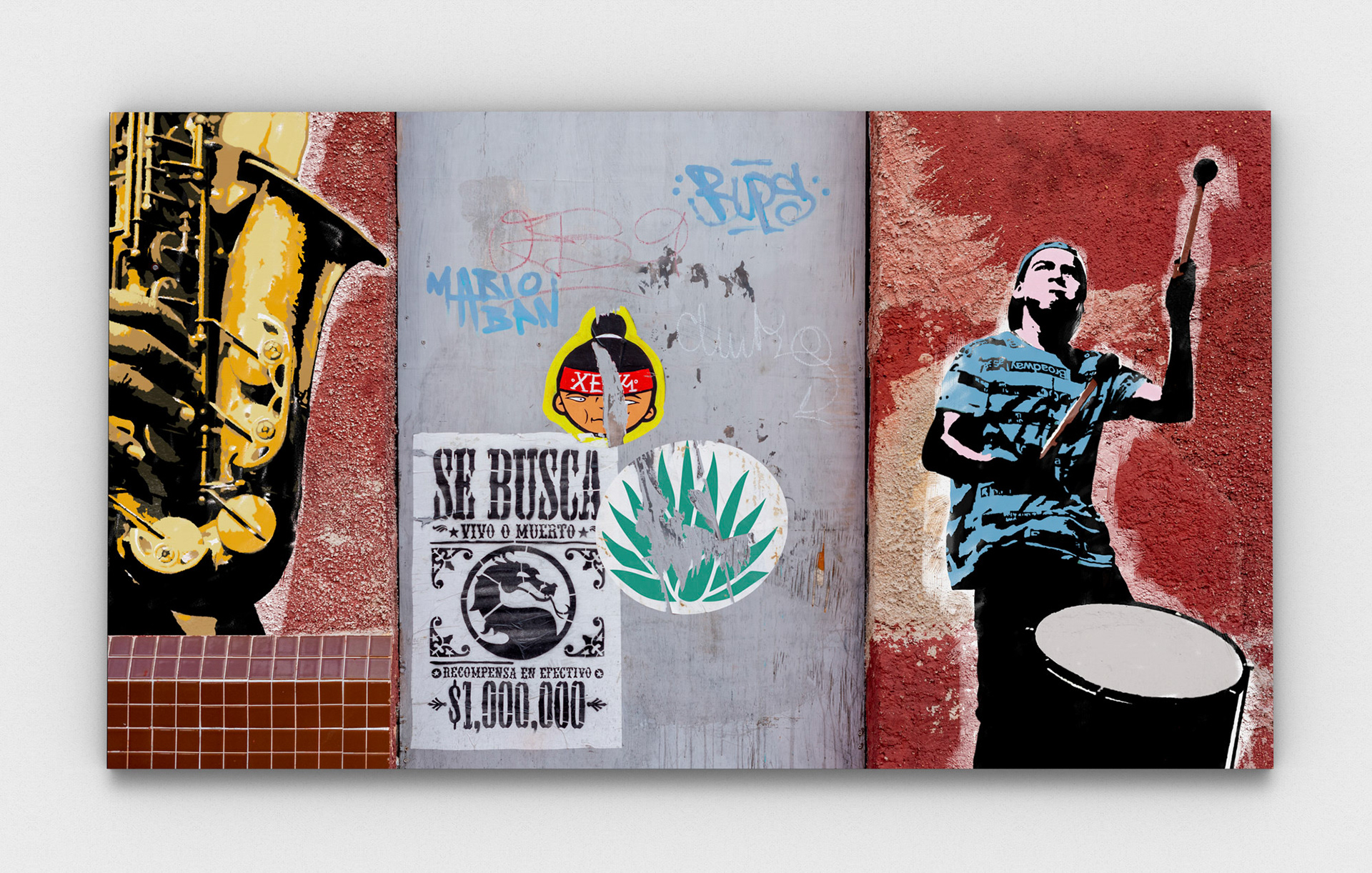 "M´usica urbana". Open Edition, canvas print.