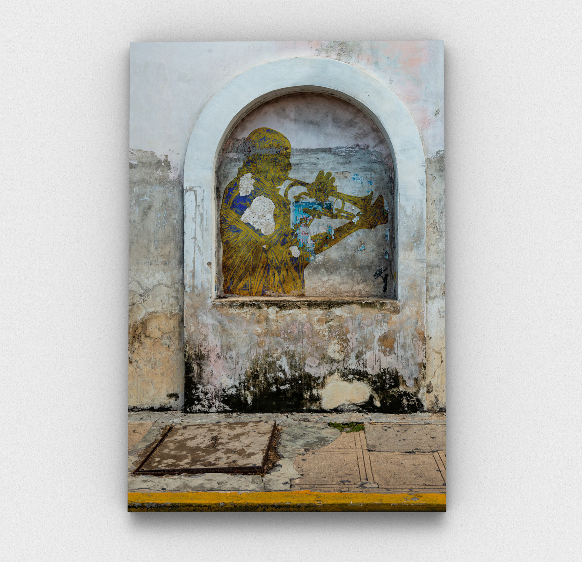 "El Jazzman". Open Edition, canvas print.