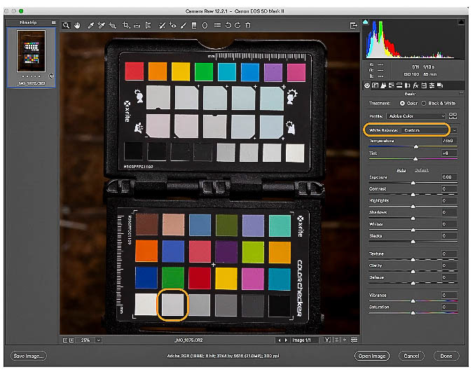 Creating camera profiles in Camera Raw