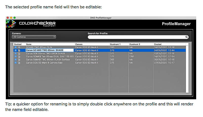 Using the Profile Manager to keep your profiles perfectly organised!