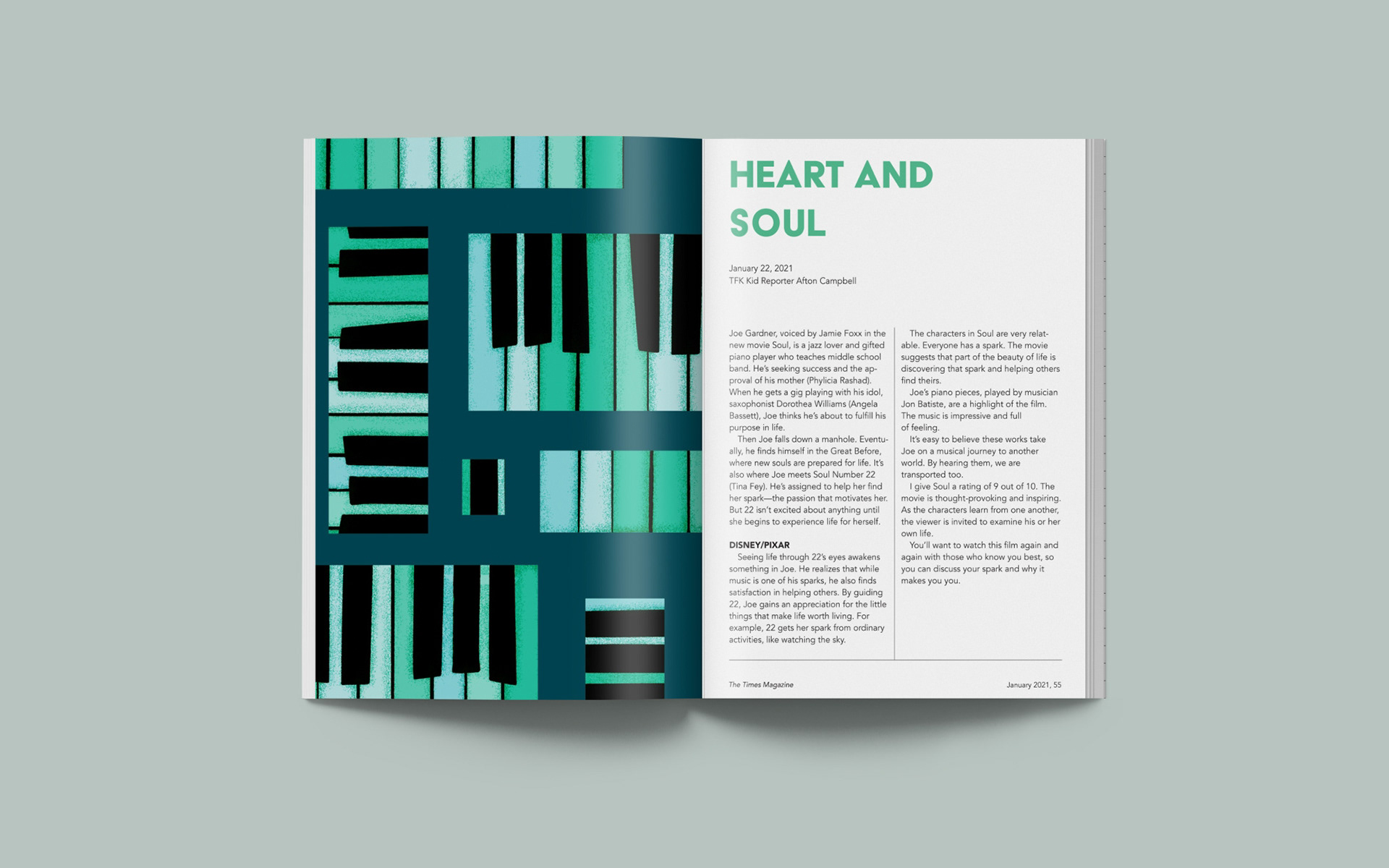 Magazine Design for "Heart and Soul"