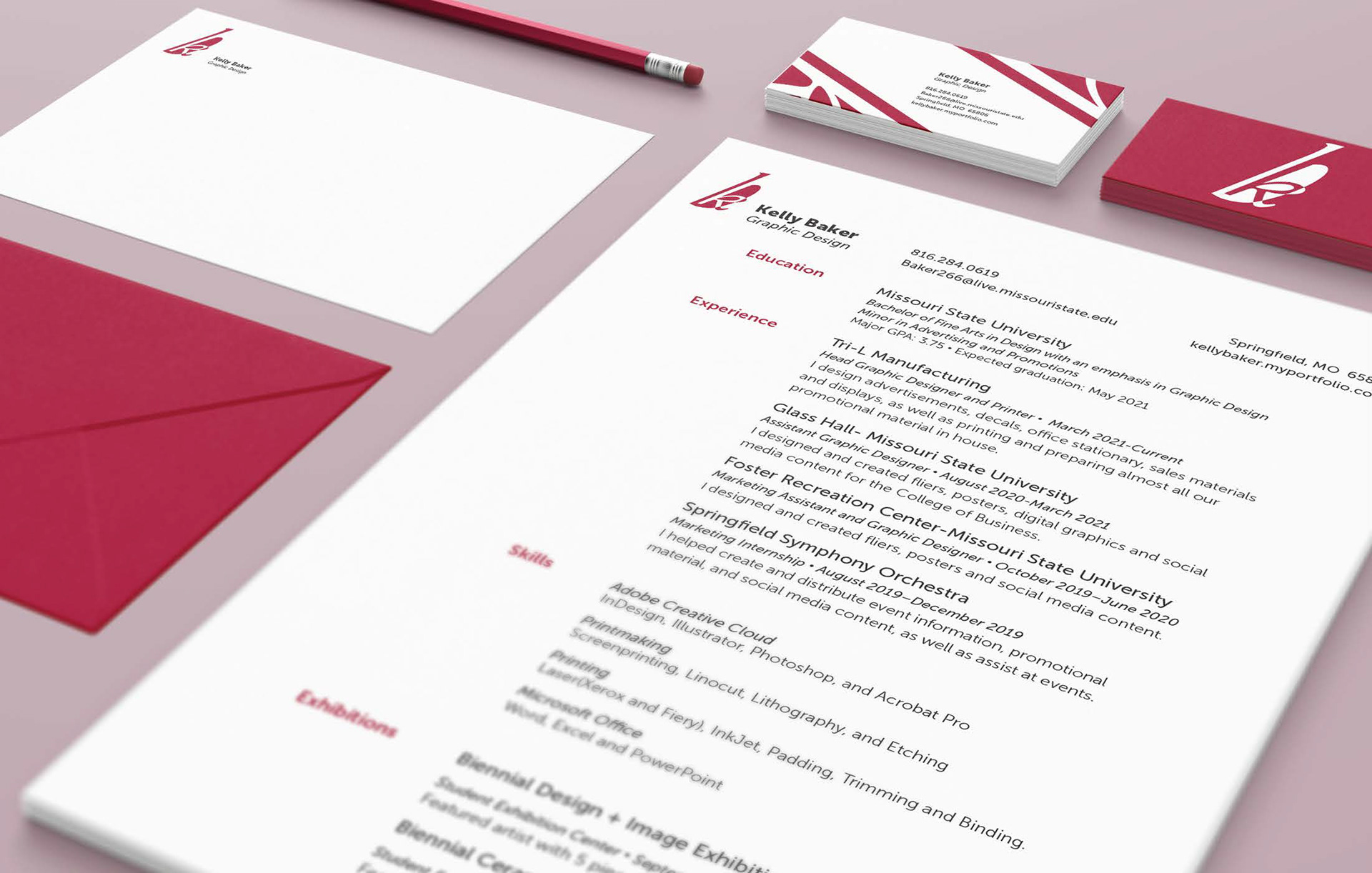 Self branding and Letterhead System Design