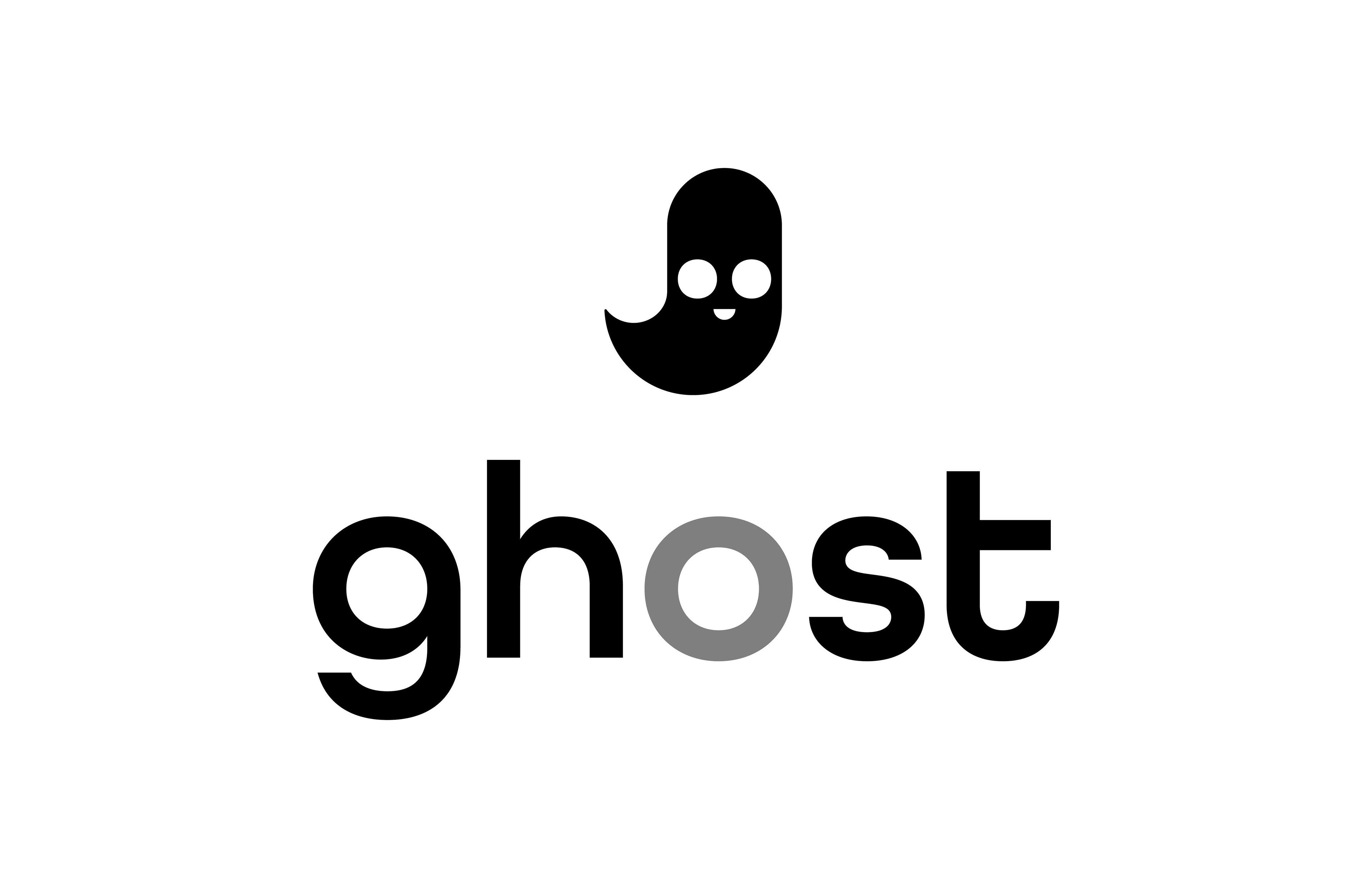 Black and White Logo Design for Ghost