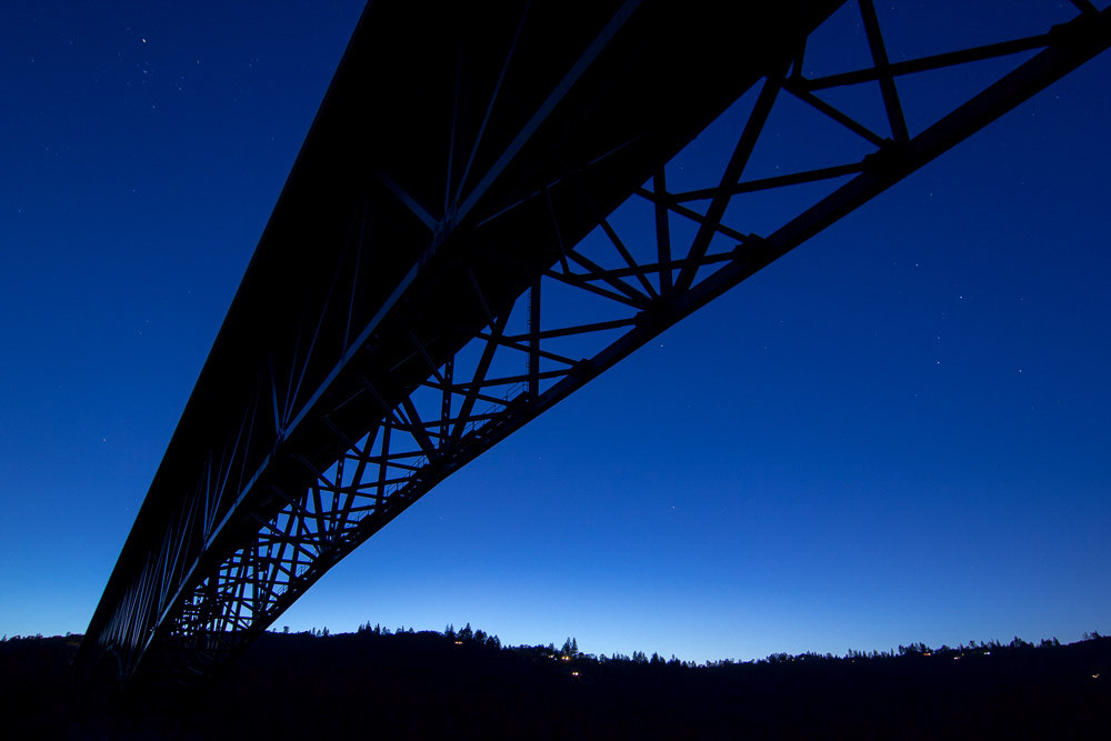 stars over foresthill bridge