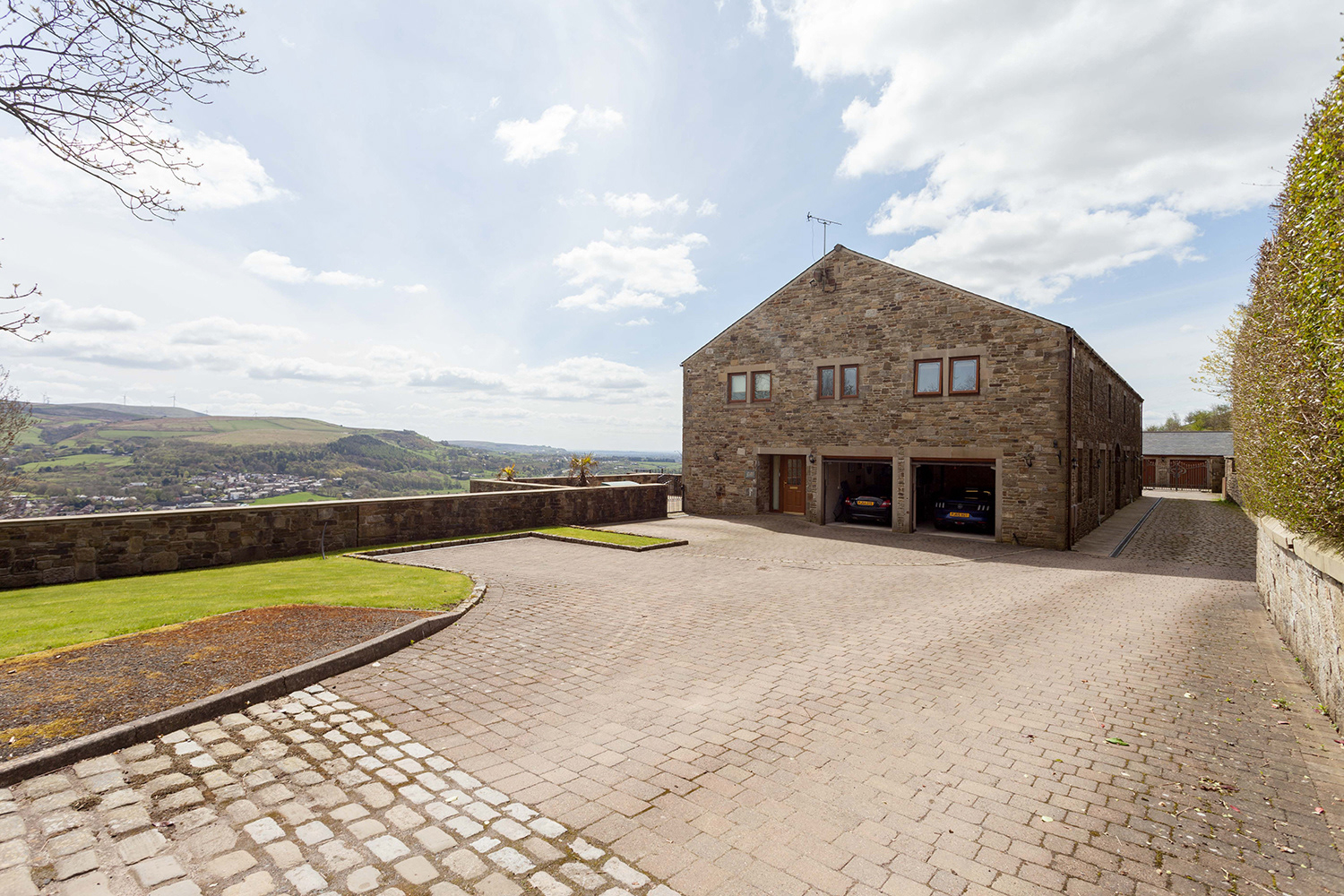 Architectural exterior shot for luxury housing market