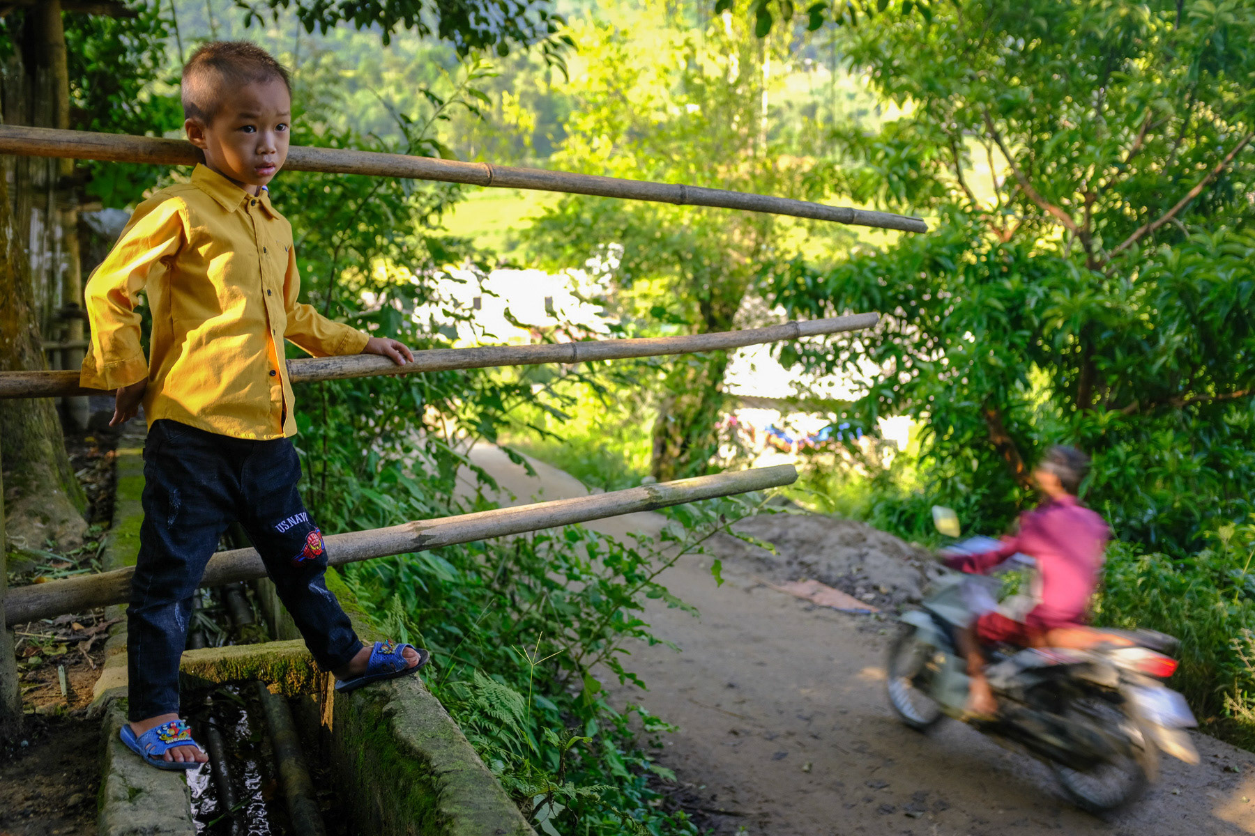 Boy in village, North Vietnam 2019