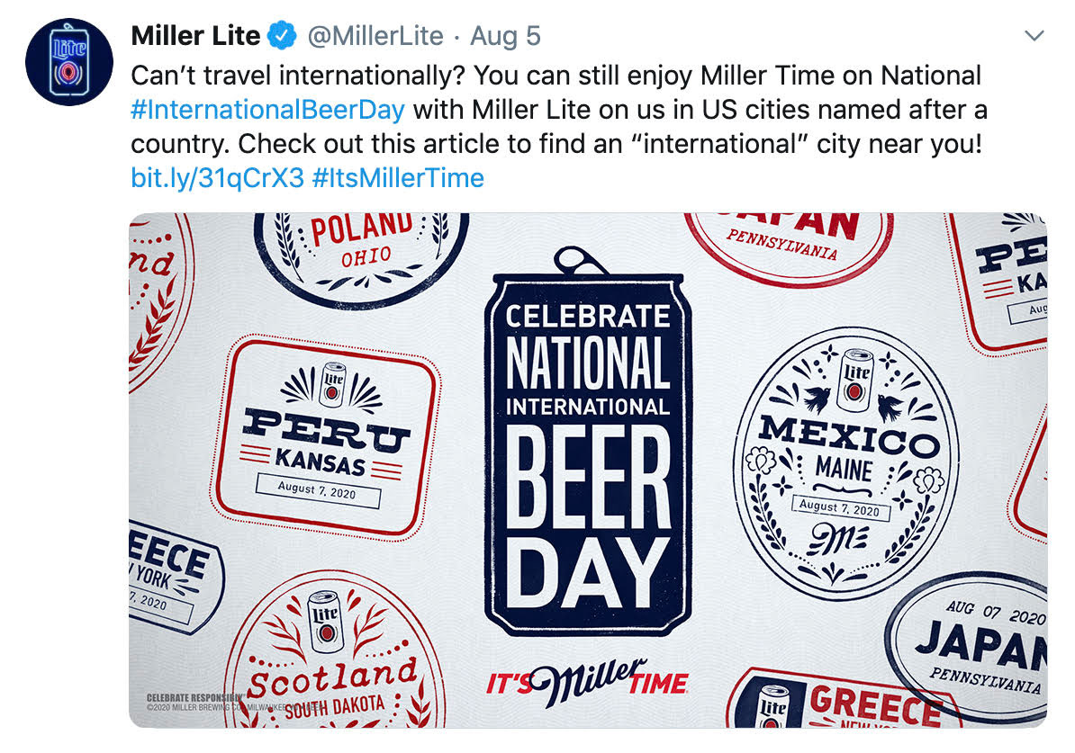 Free Beer? It's Miller Time!