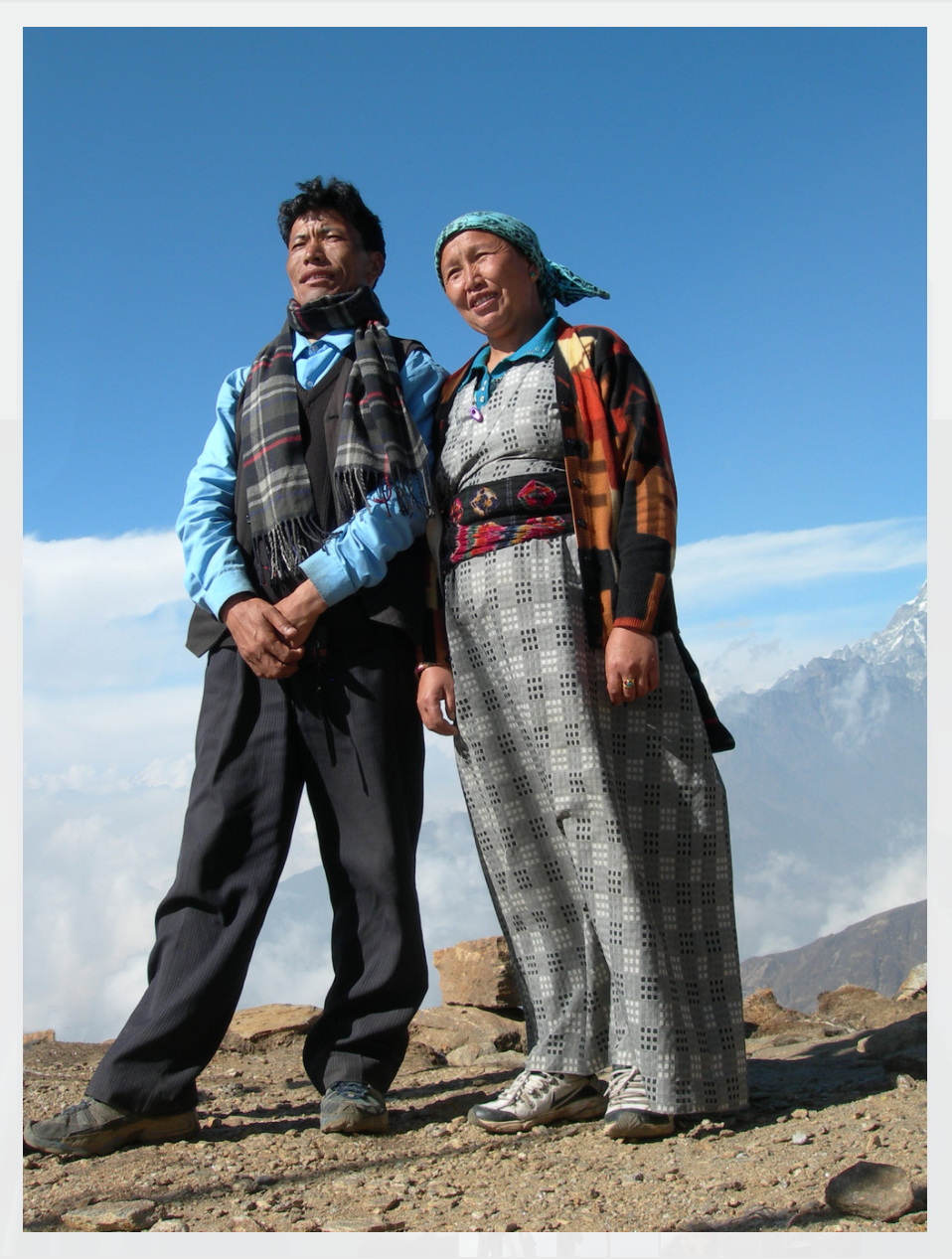 Tenjen and Nema at Gosaikunda Pass