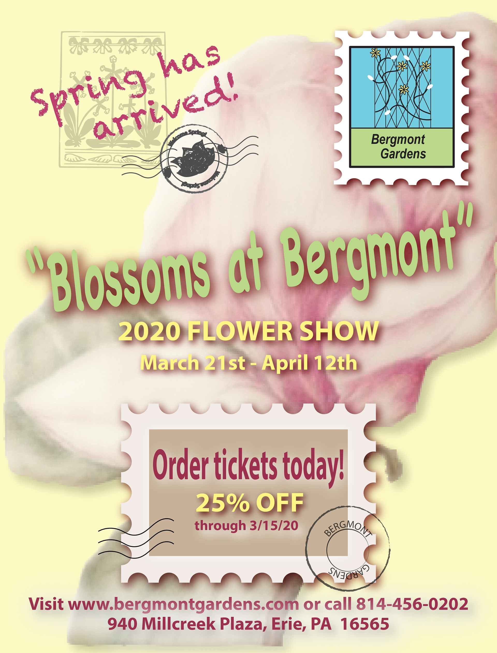 Bergmont Gardens Magazine Ad (Adobe Photoshop & Illustrator)