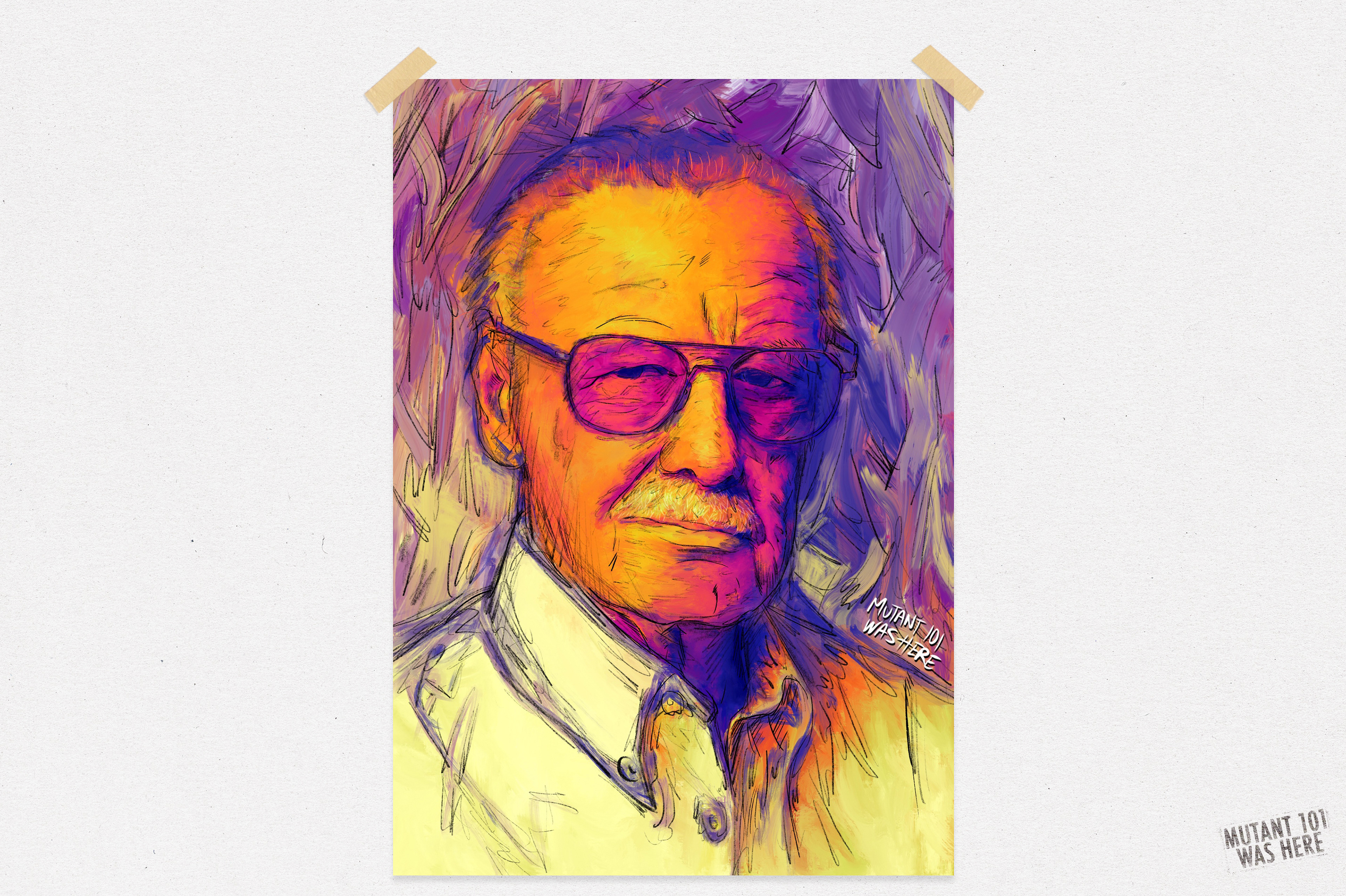 "The Man" Tribute Portrait of Stan Lee