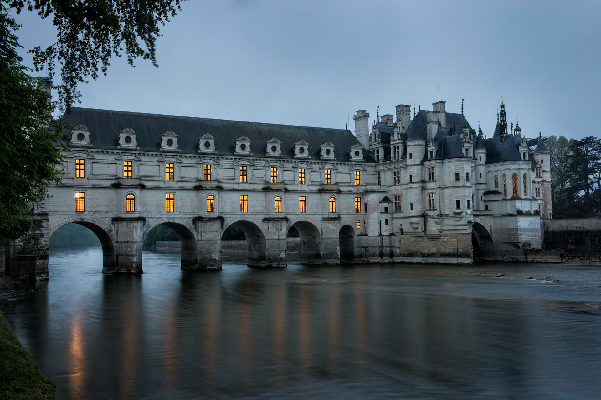 Chenonceau Early Morning Rain - Chenonceaux, France