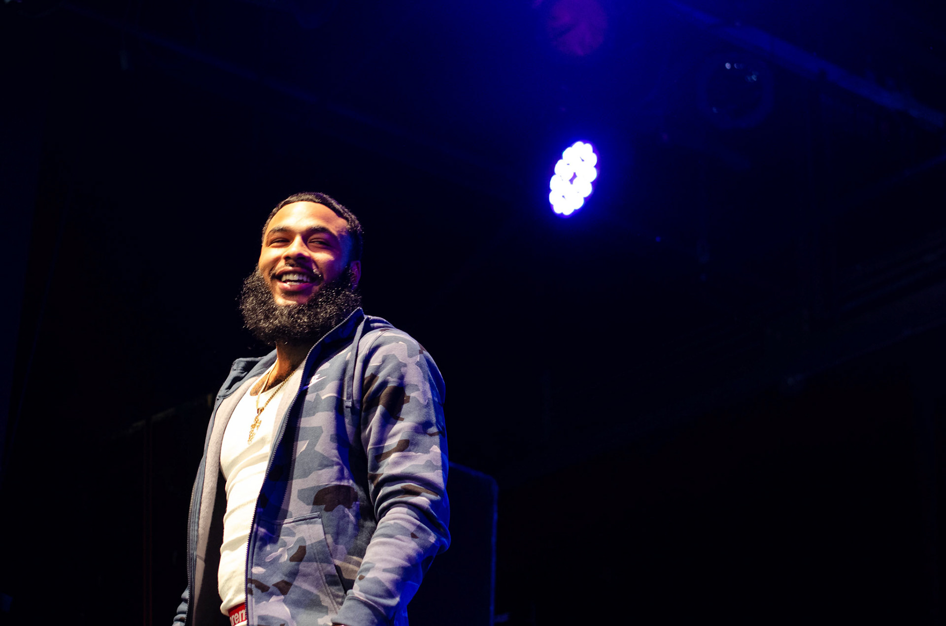 Clarence NYC introduces Queen Naija at Warehouse Live in Houston, TX (2018).