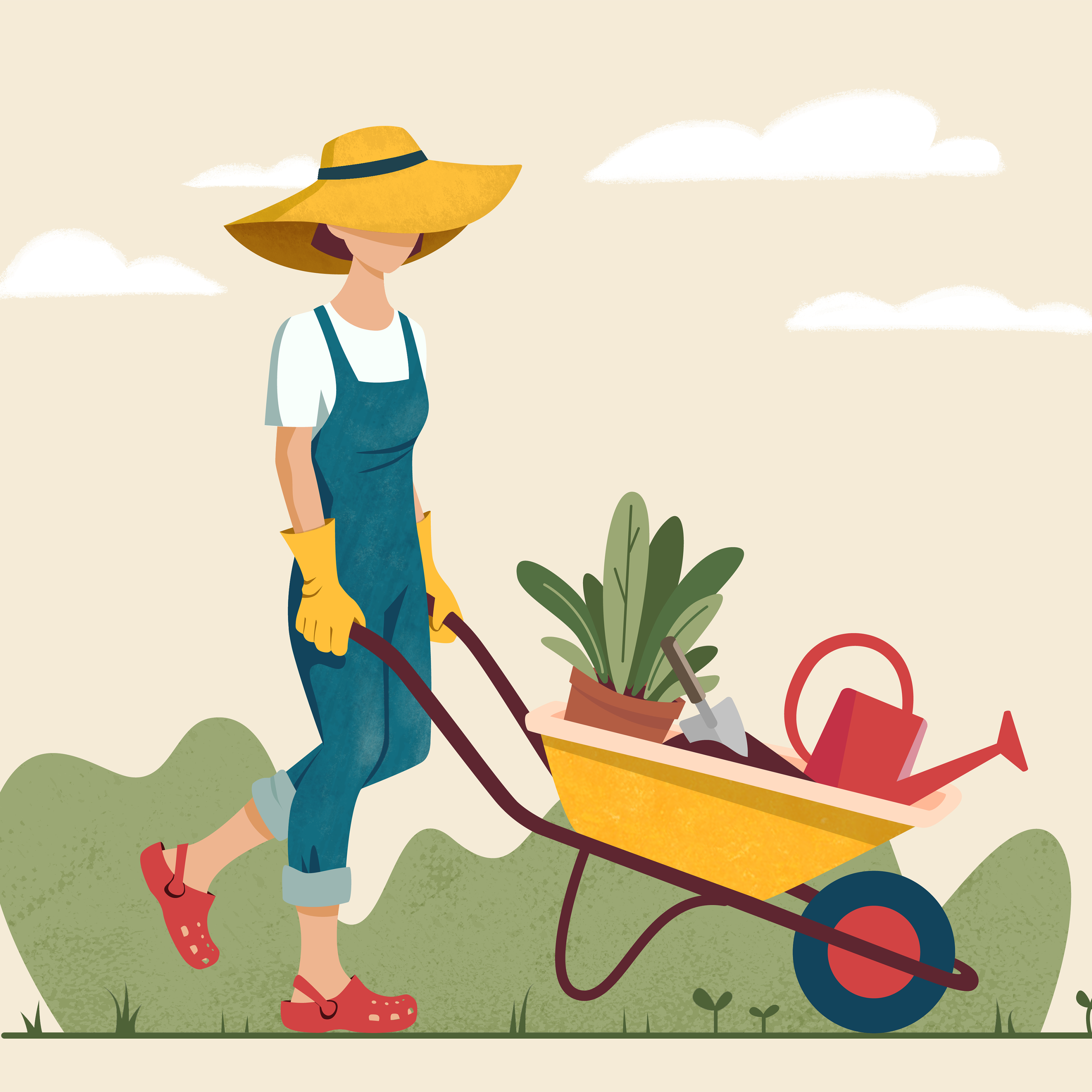 Likes gardening. Уборка территории иллюстрация Flat. Gardener Illustrator. Like Gardening. Gardening illustration.