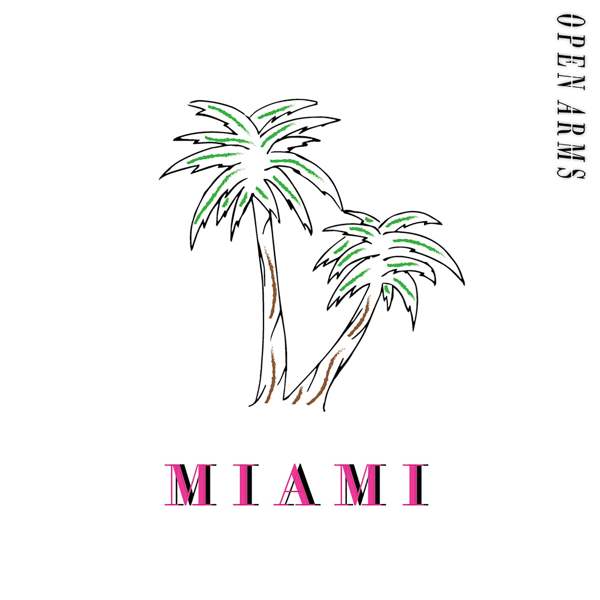 Thomas Andrews - Making Open Arms Miami Album Cover Design