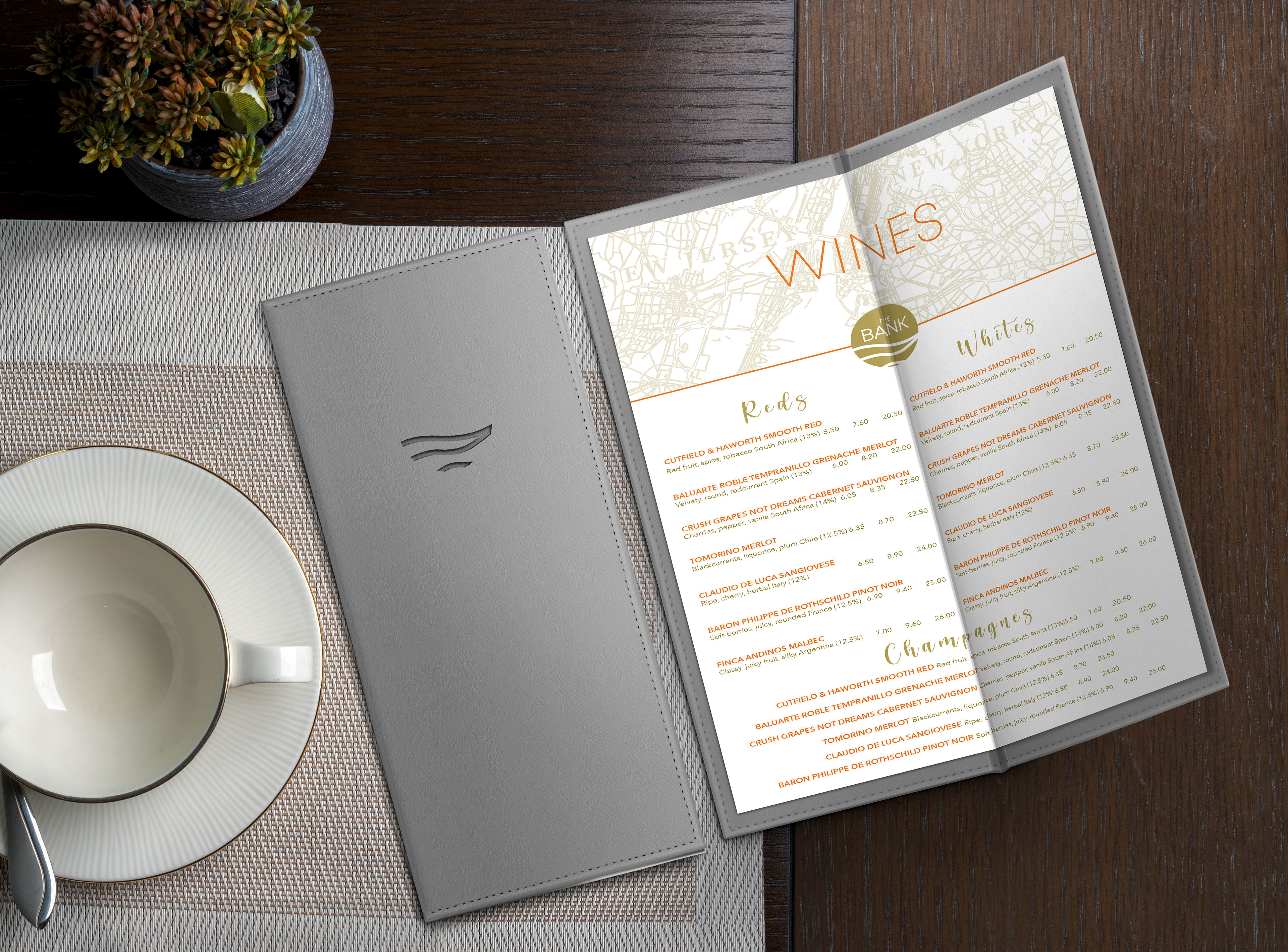 Serita Ramsay - Brand Identity: The Bank Bar & Restaurant