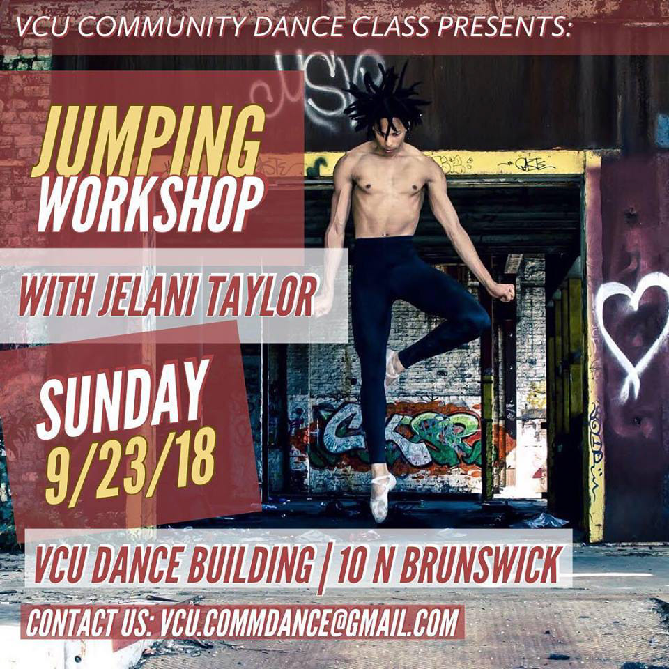 VCU Community Dance Classes, 9/23/18 - Instagram Post