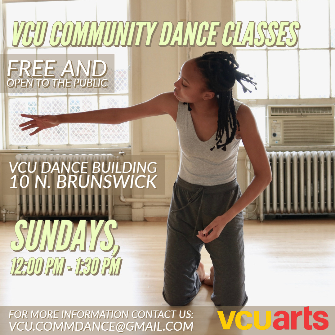 VCU Community Dance Classes, Spring 2019 - Instagram Post