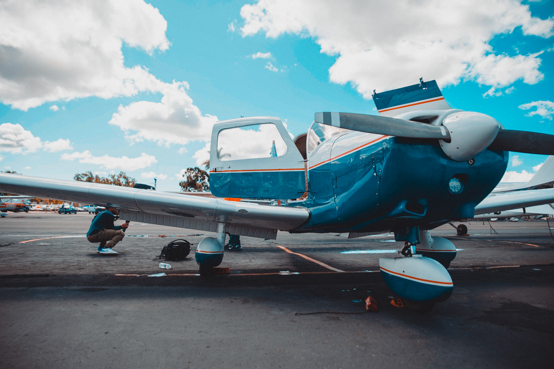 Final aircraft shot prior to departure.
