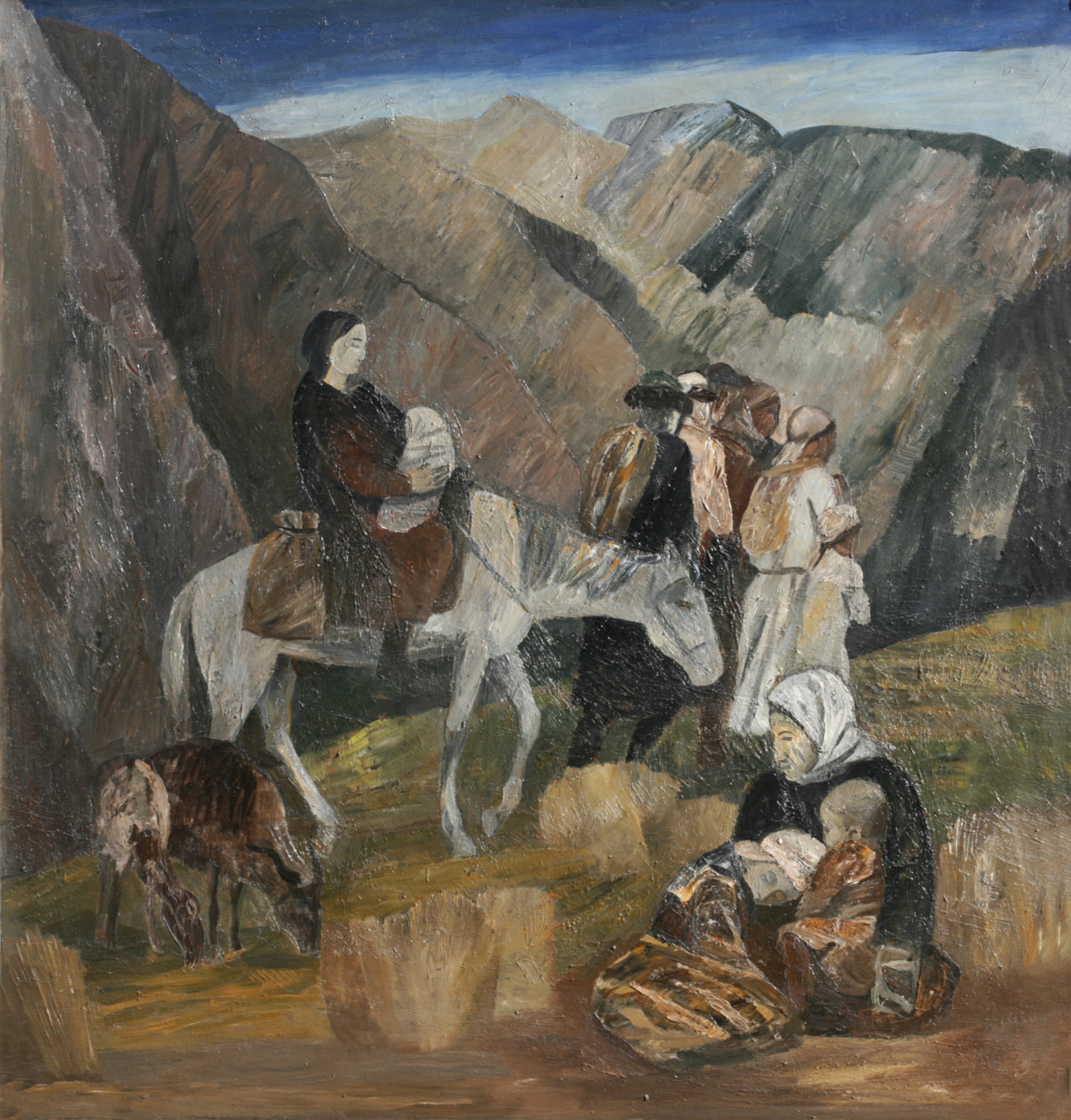 Из прошлого. 1986 г., х.м., 119,5х113