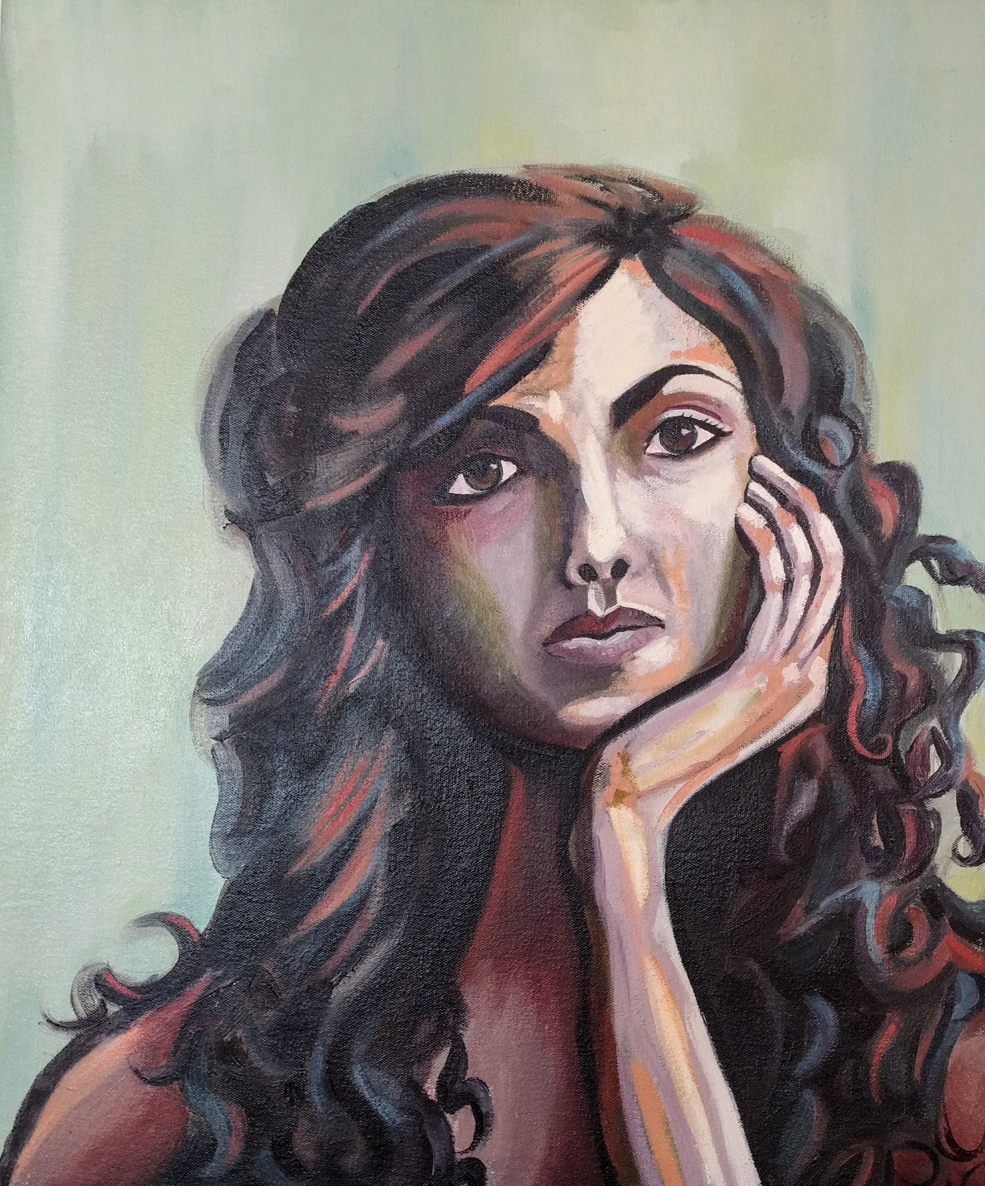 SELFIE (36 X 24") oil on canvas, Minnesota 2012