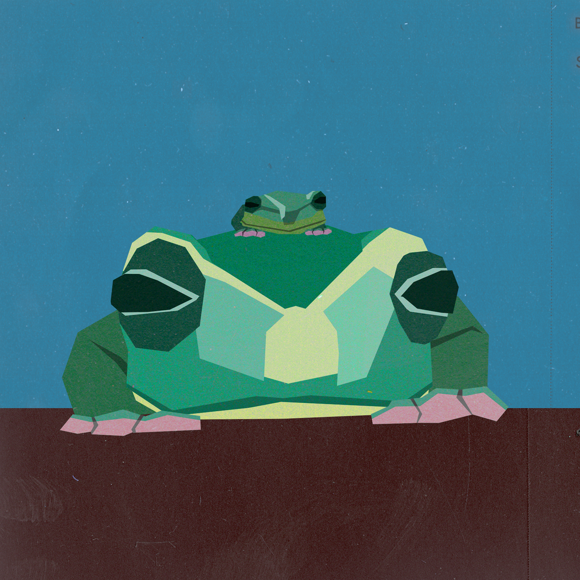 Frogs - Digitally Cut Paper - 2019