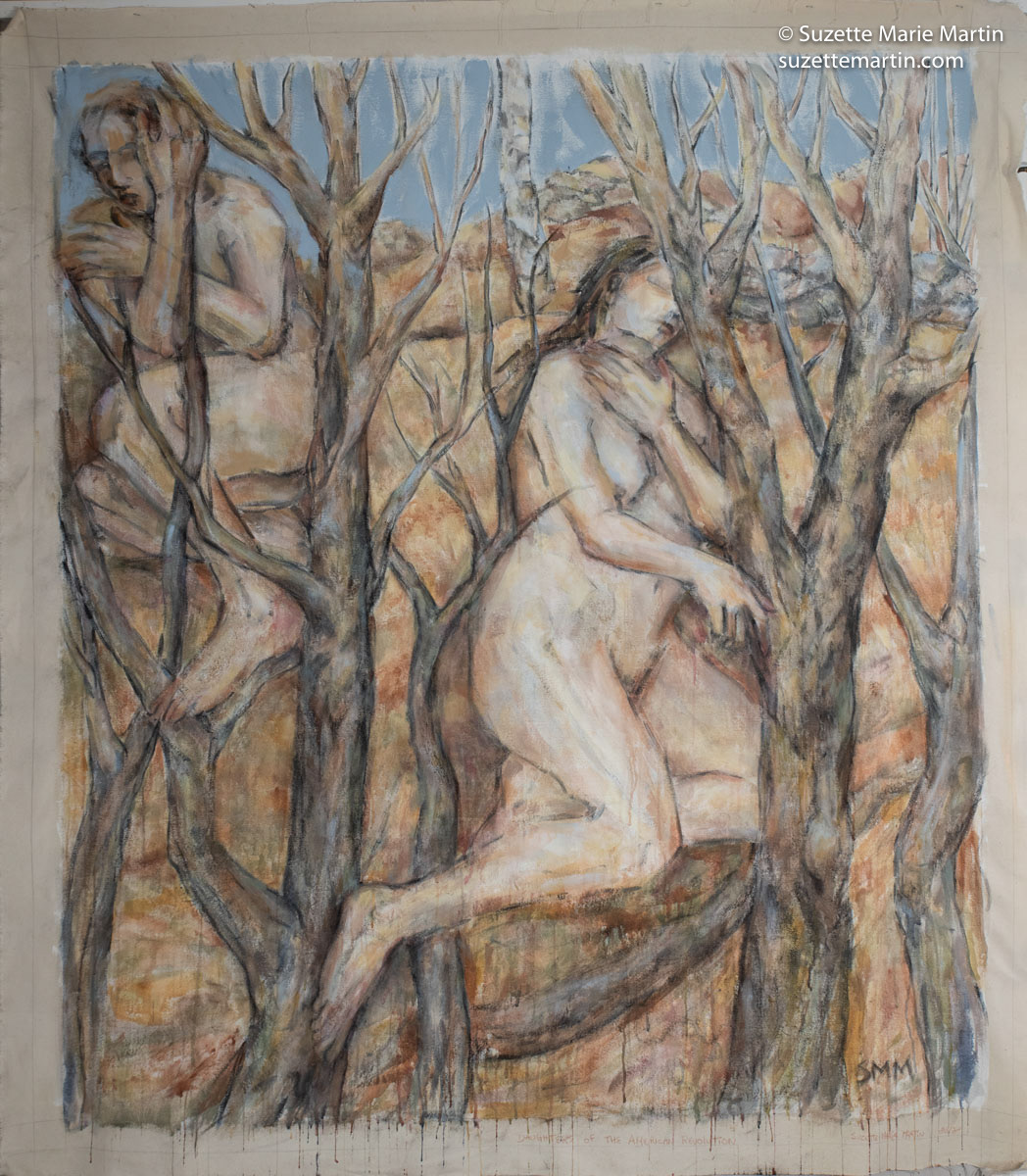 Daughters of the American Revolution, Dryads of the Anthropocene, 81" H x 71" W