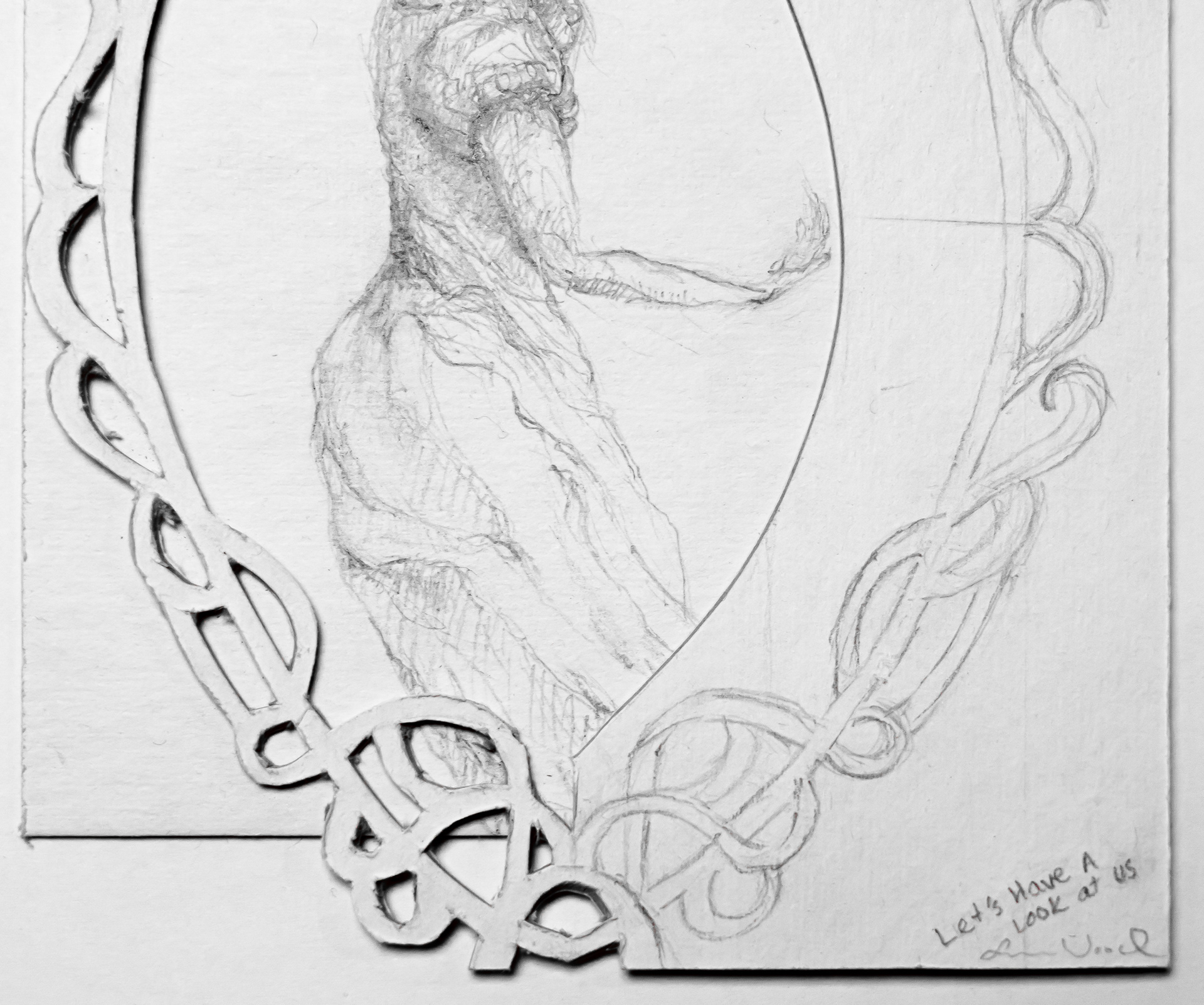 "Let's Have a Look at Us." Detail 2.