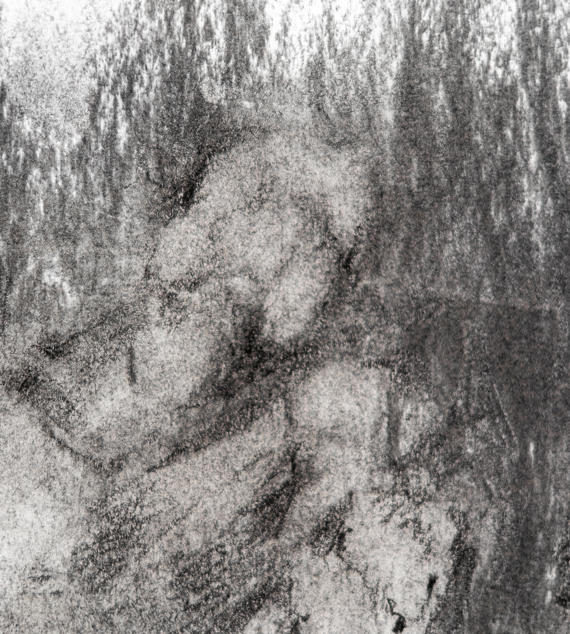 Charcoaled Man. Detail 1.