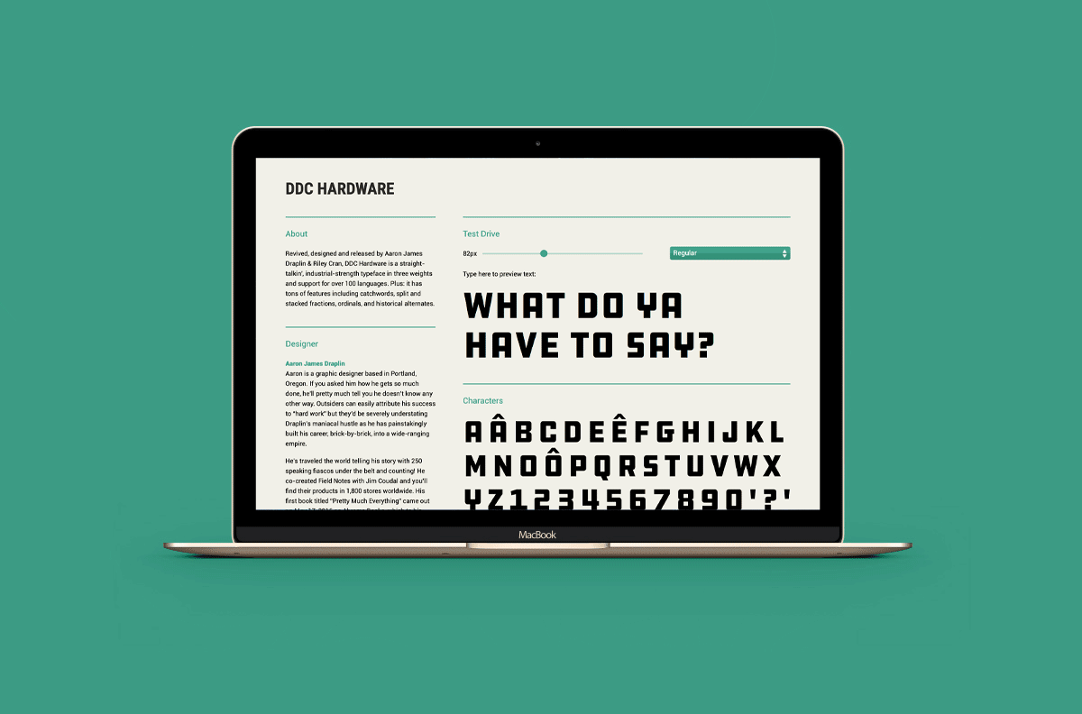 Font Seed Website Design