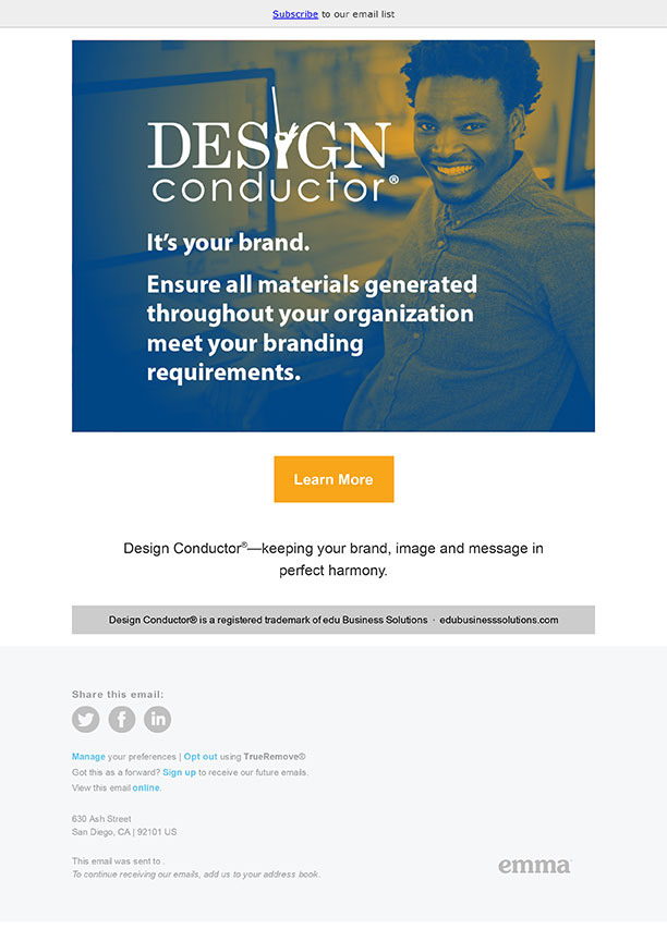 Image of email blast