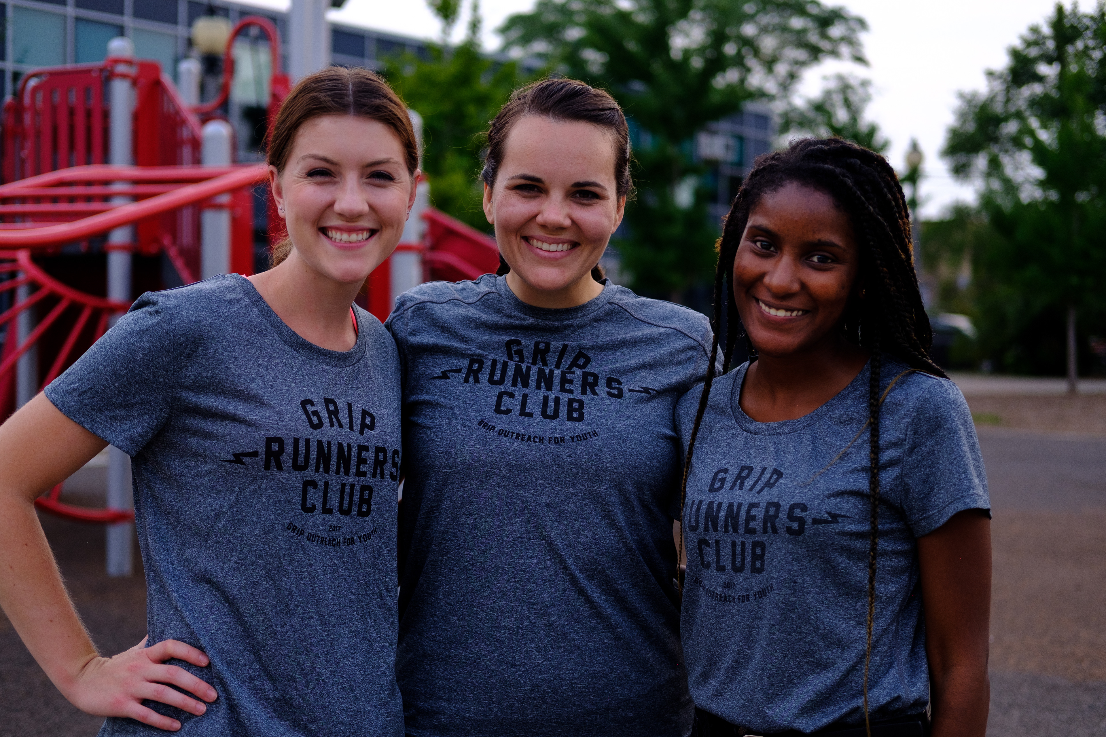 Promotional shots for the GRIP Runners Club.