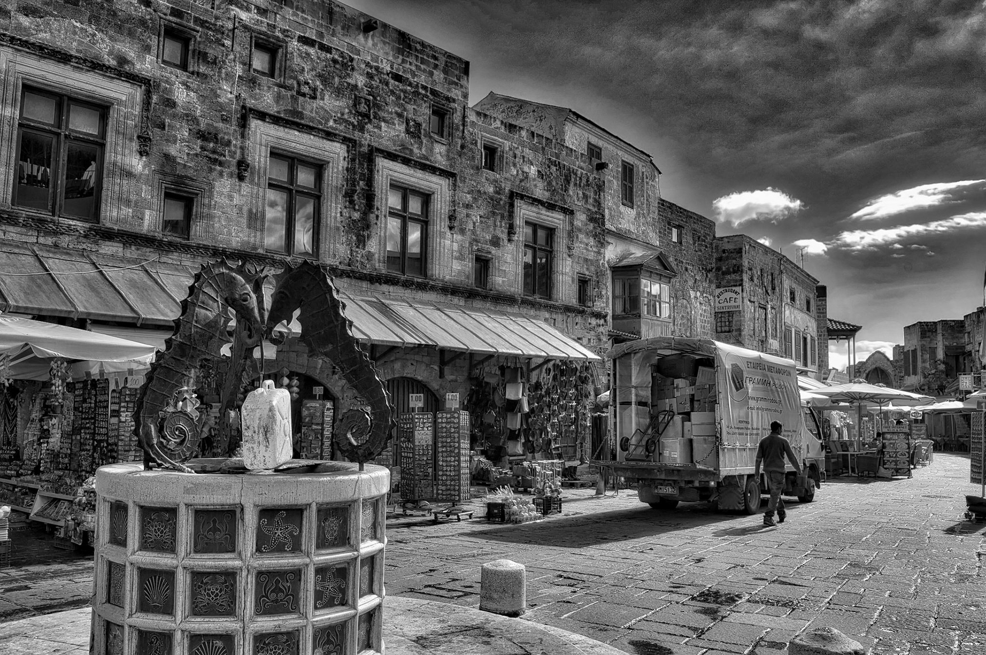 Evreon Martyron Square, Rhodes, Greece