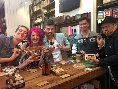Team visit to Ada's bookstore on Capitol Hill.