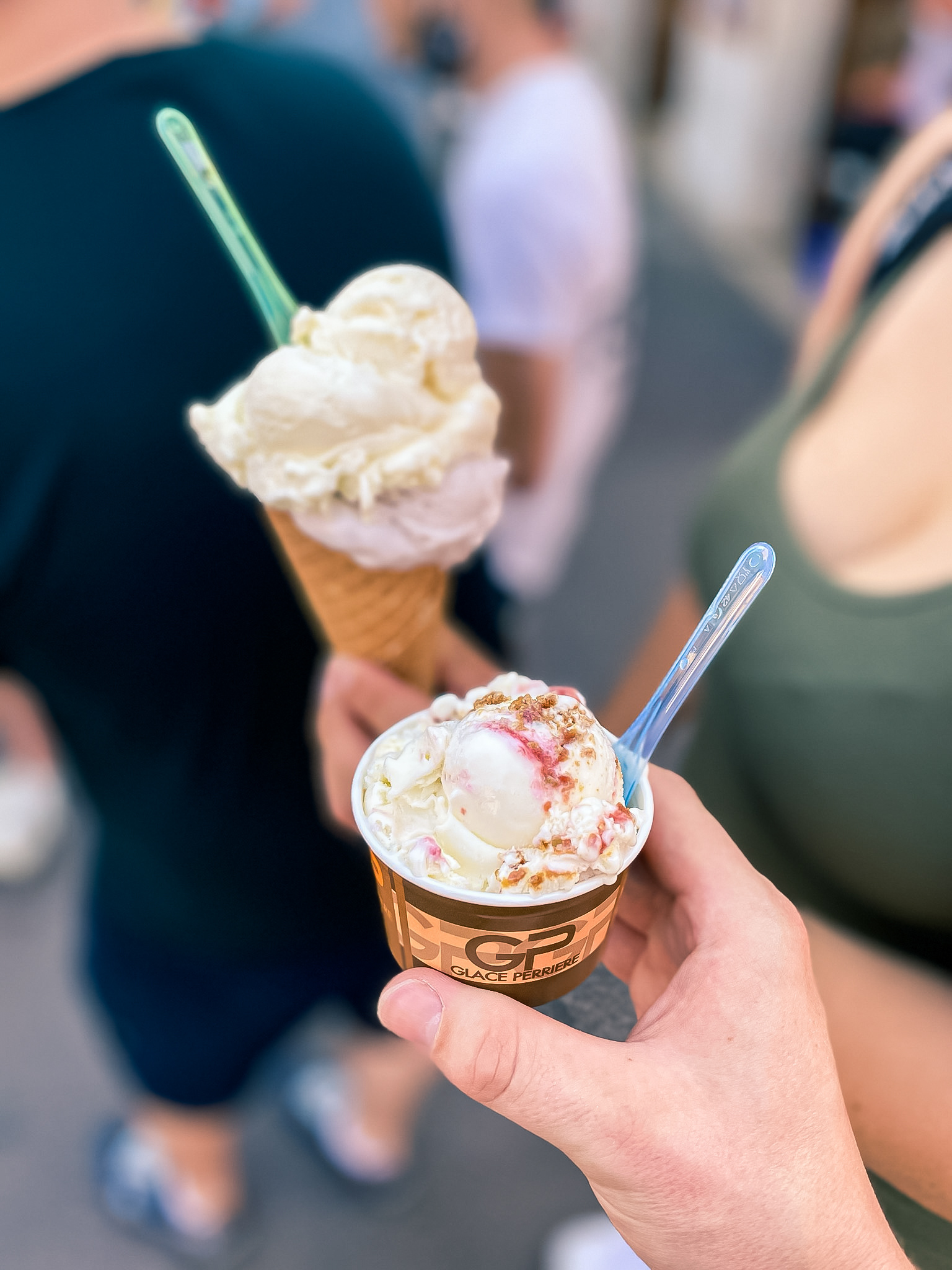 Time for an ice cream in the city.